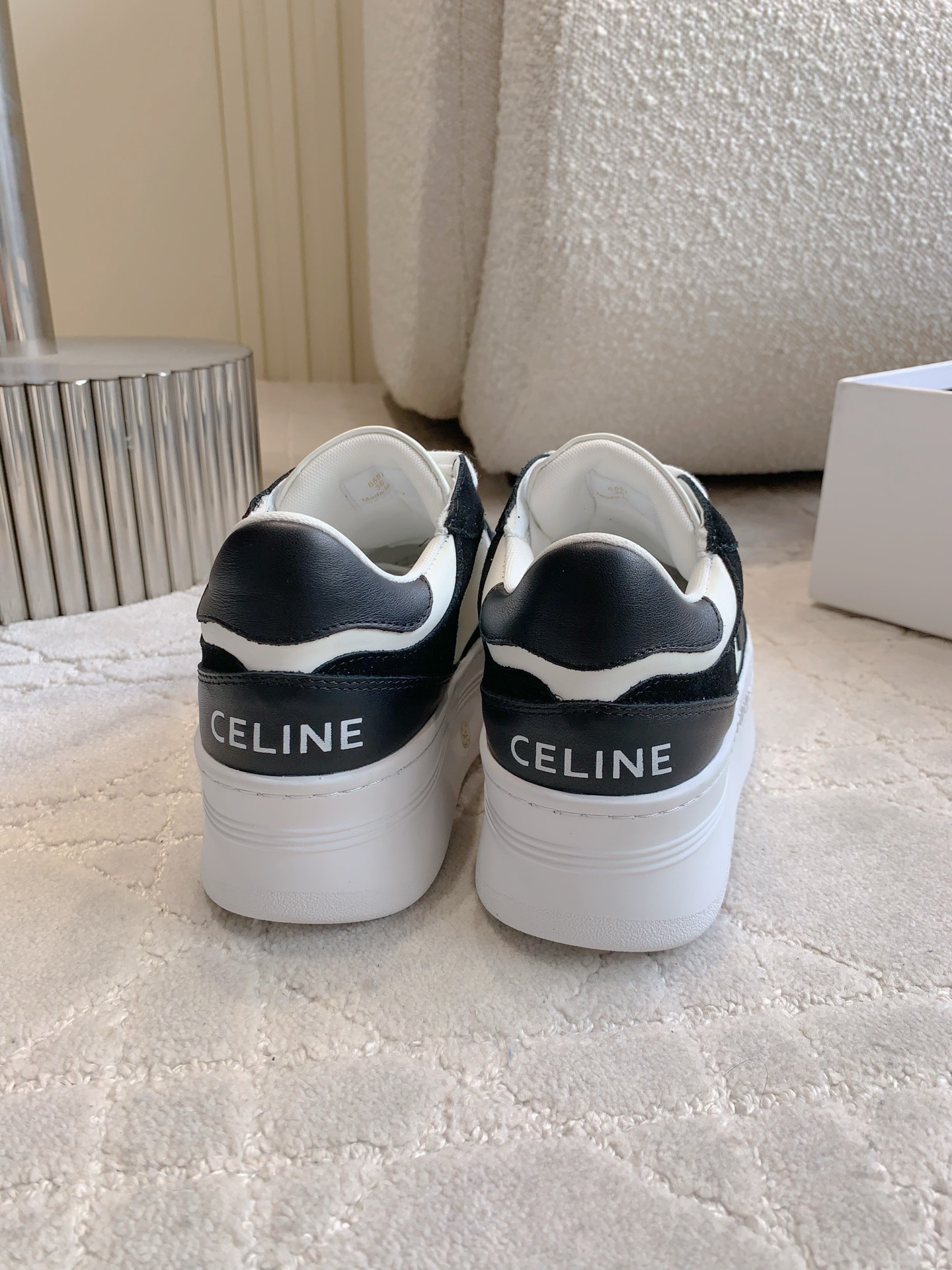 CELINE 셀린느 키높이 스니커즈 화이트 5