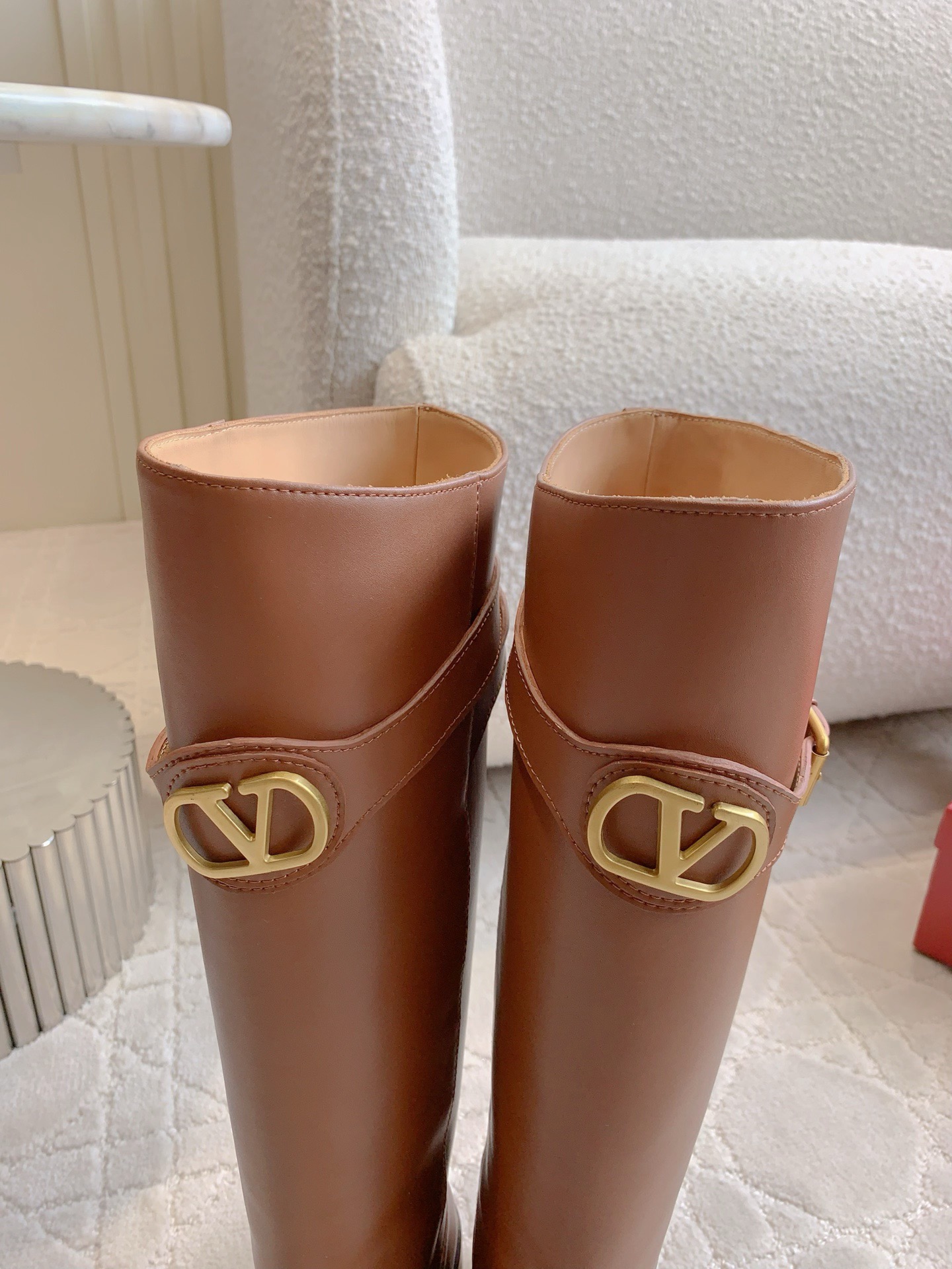 VALENTINO 발렌티노 V 로고 부츠 블랙 7