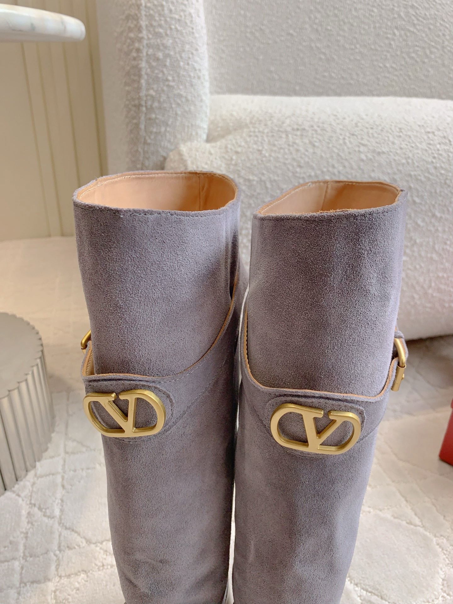 VALENTINO 발렌티노 V 로고 부츠 블랙 7