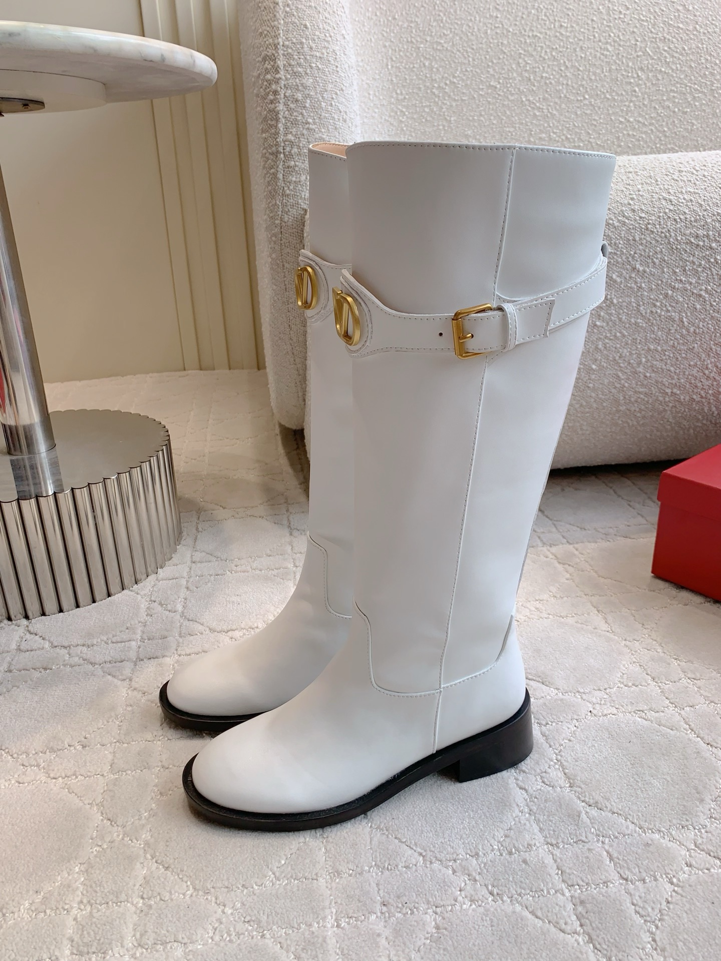 VALENTINO 발렌티노 V 로고 부츠 블랙 2