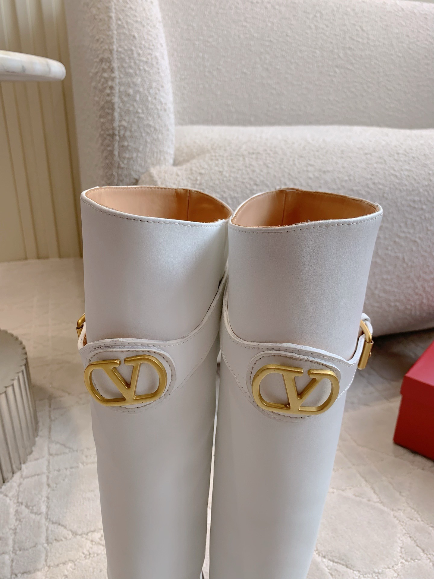 VALENTINO 발렌티노 V 로고 부츠 블랙 7