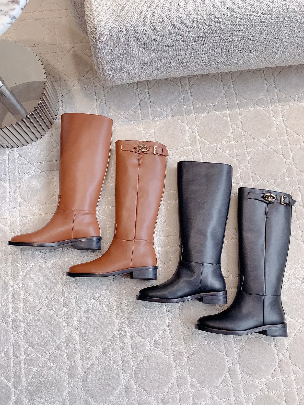 VALENTINO 발렌티노 승마 부츠 브라운 1