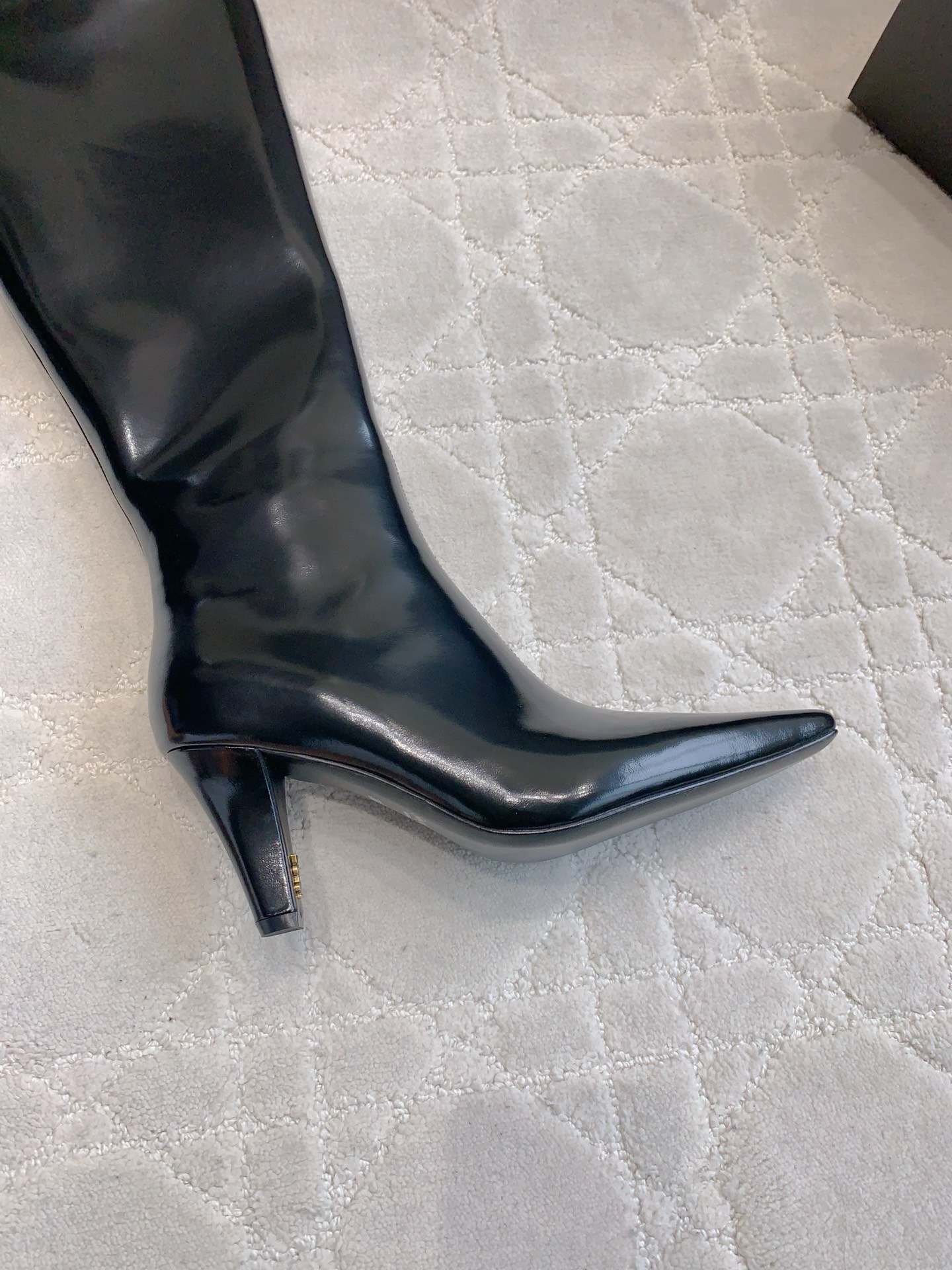 YSL 생로랑 하이힐 롱부츠 레드 8