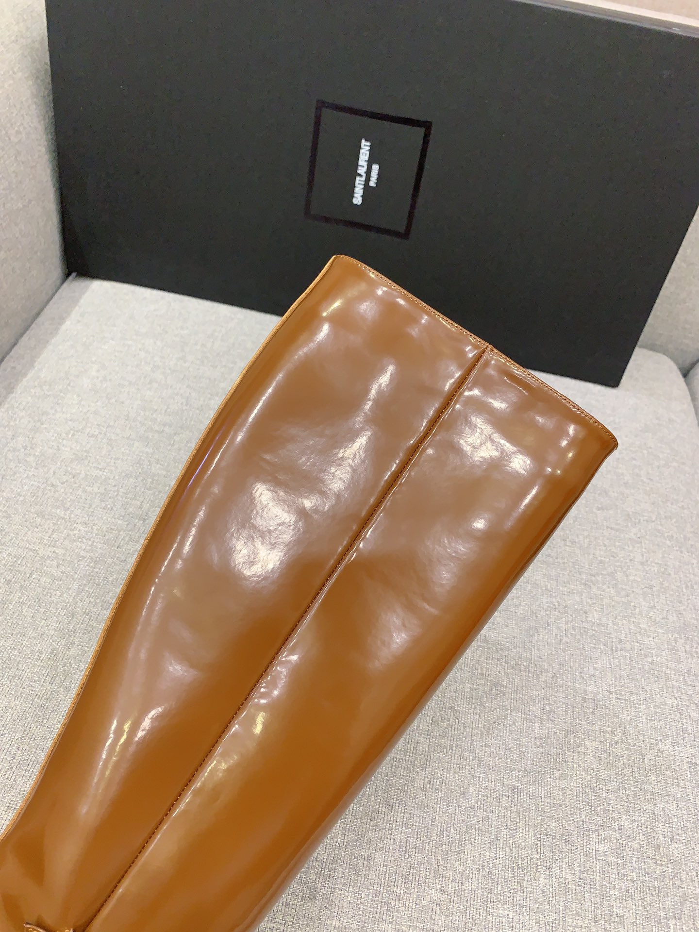 SAINT LAURENT 생로랑 포인티드 토 하이힐 부츠 블랙 8