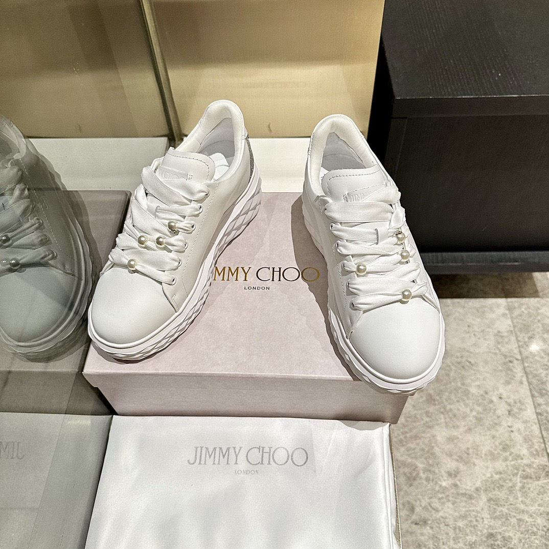 Jimmy Choo 지미추 진주 스니커즈 화이트 2