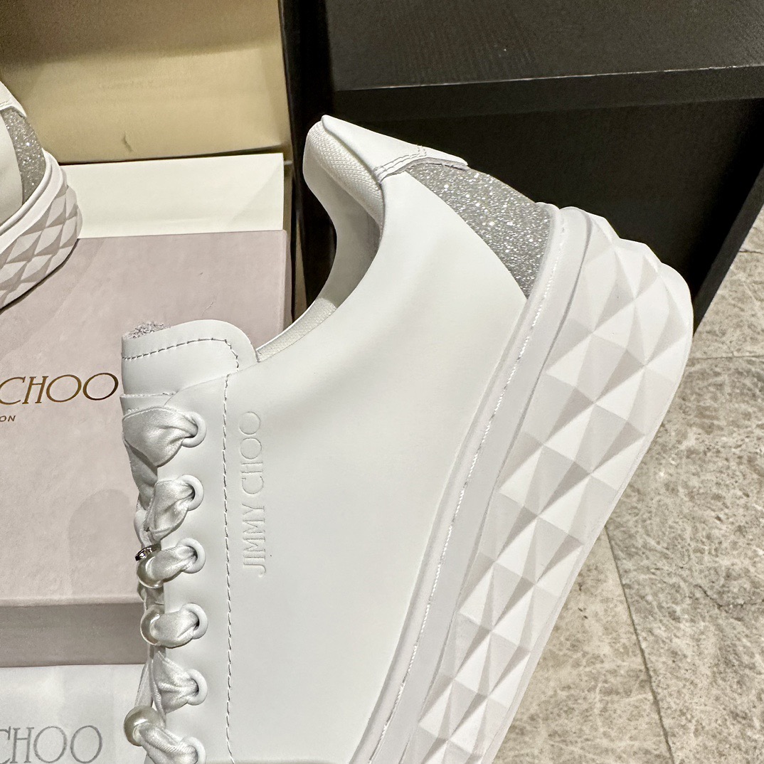 Jimmy Choo 지미추 진주 스니커즈 화이트 6