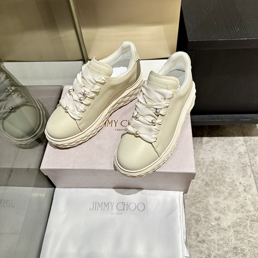 Jimmy Choo 지미추 진주 스니커즈 화이트 4