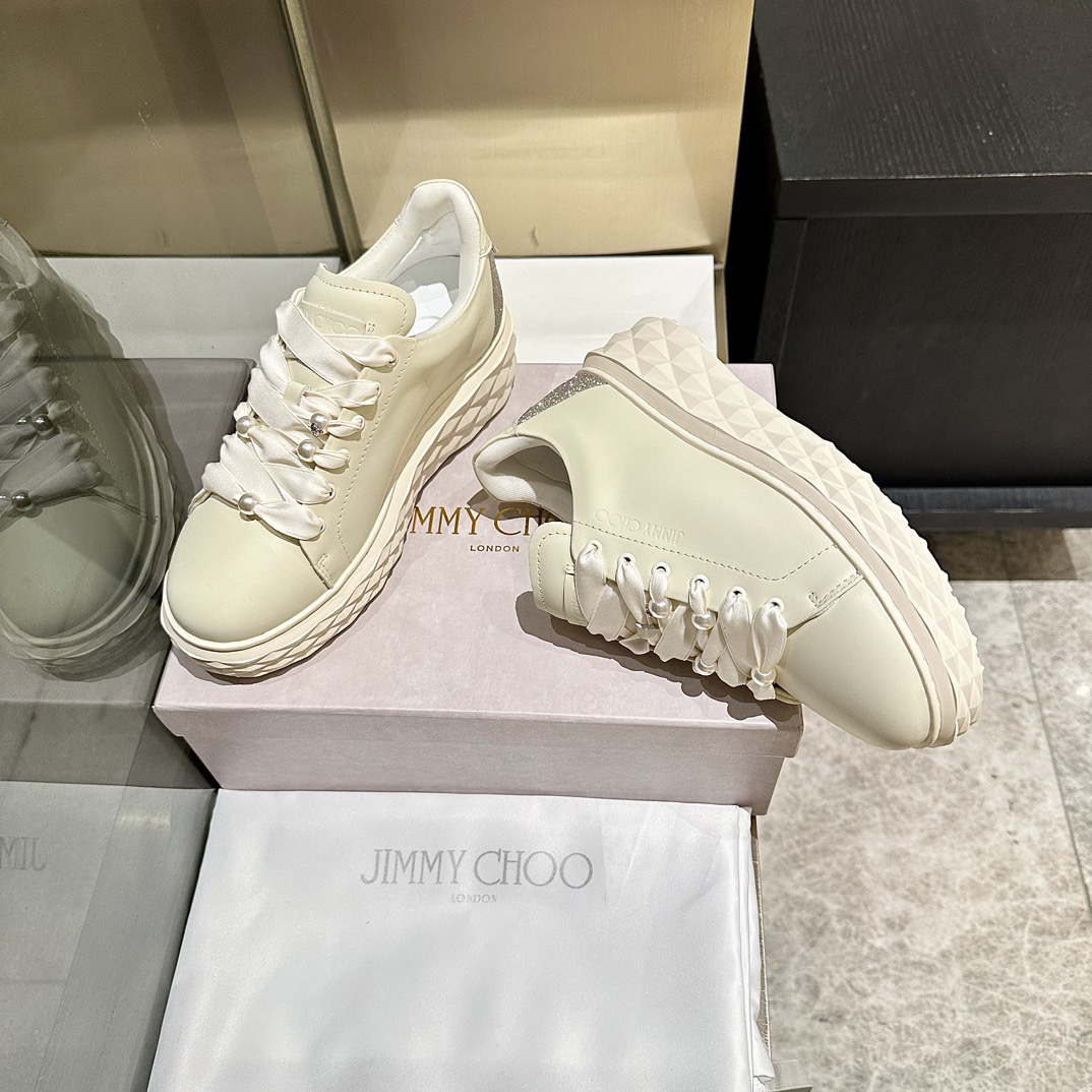 Jimmy Choo 지미추 진주 스니커즈 화이트 5
