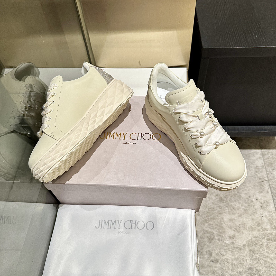 Jimmy Choo 지미추 진주 스니커즈 화이트 7