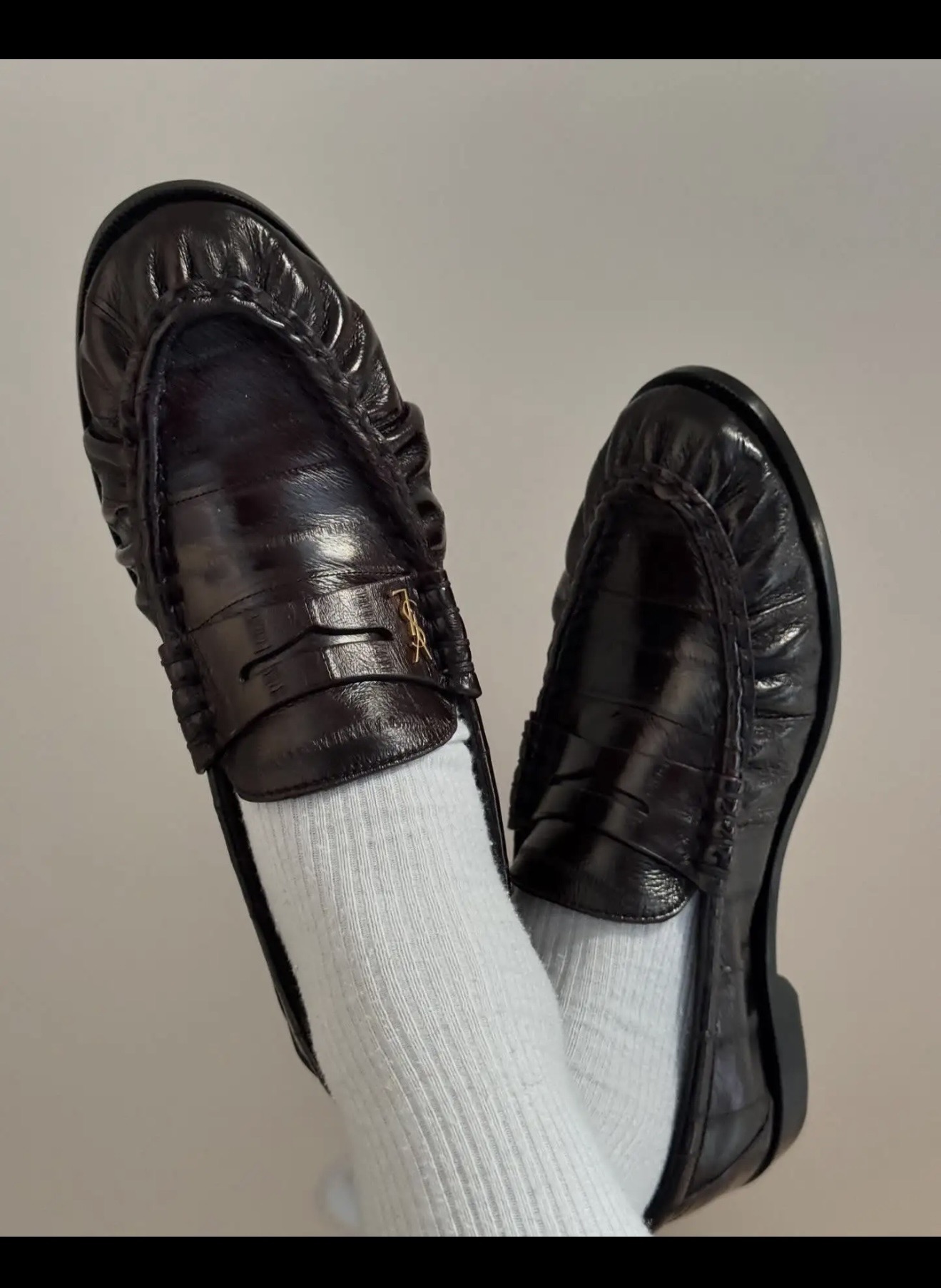 SAINT LAURENT 생로랑 YSL LE 로퍼 3