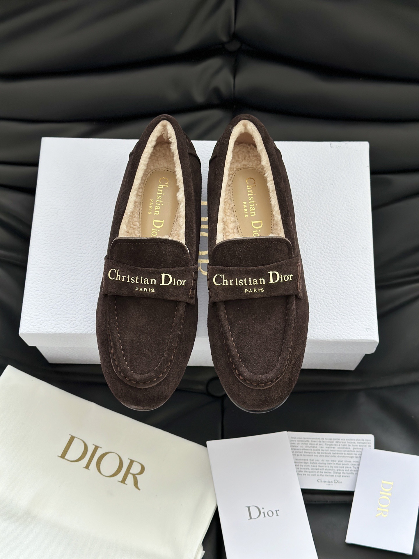 DIOR 디올 알프스 디올 보이 양털 로퍼 4