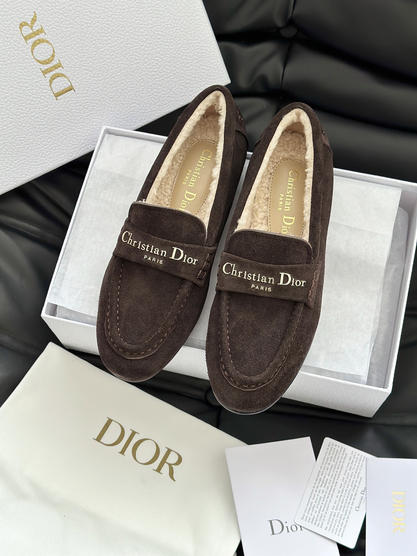 DIOR 디올 알프스 디올 보이 양털 로퍼 6