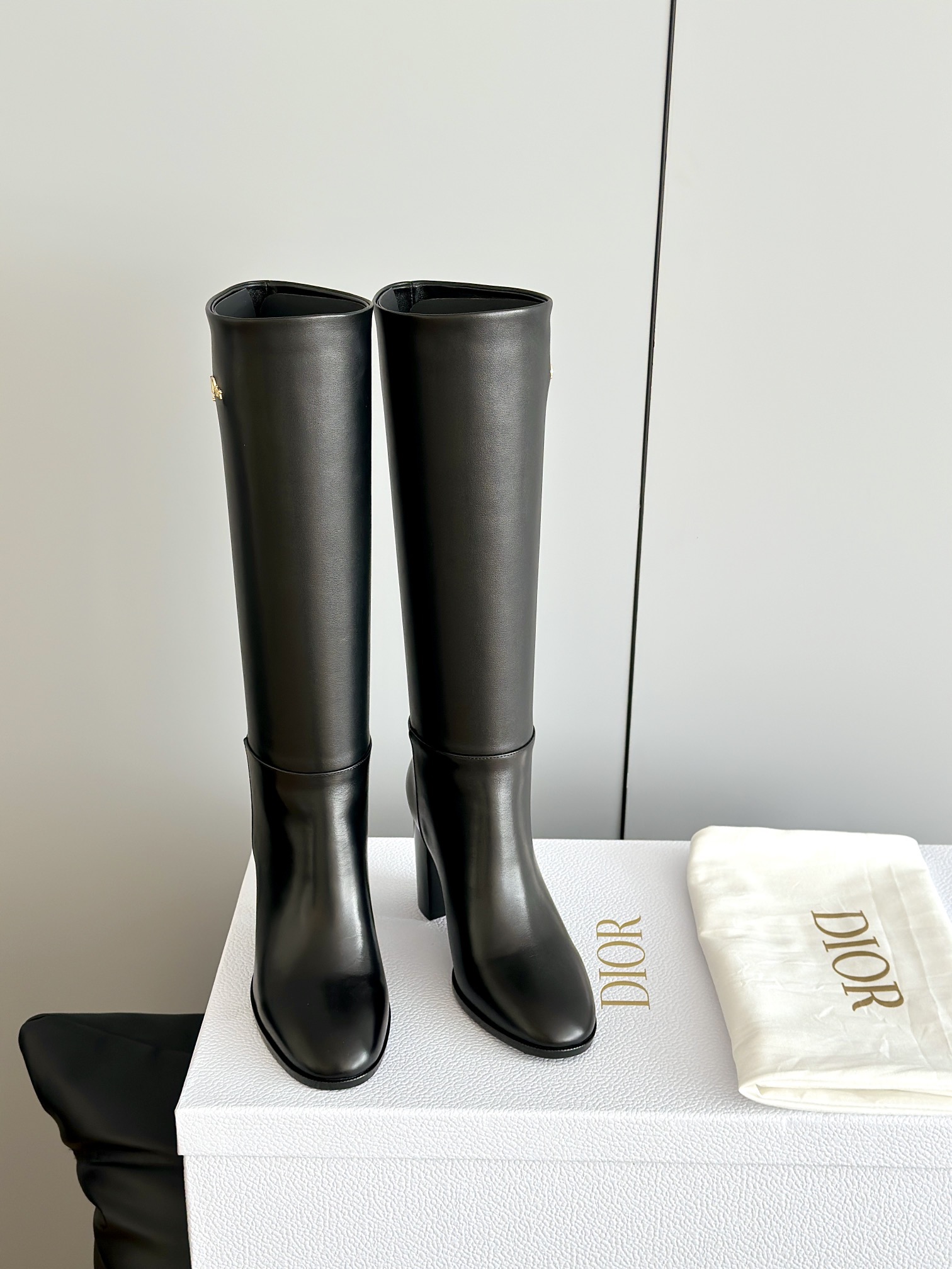 DIOR 디올 클래식 롱부츠 블랙 4