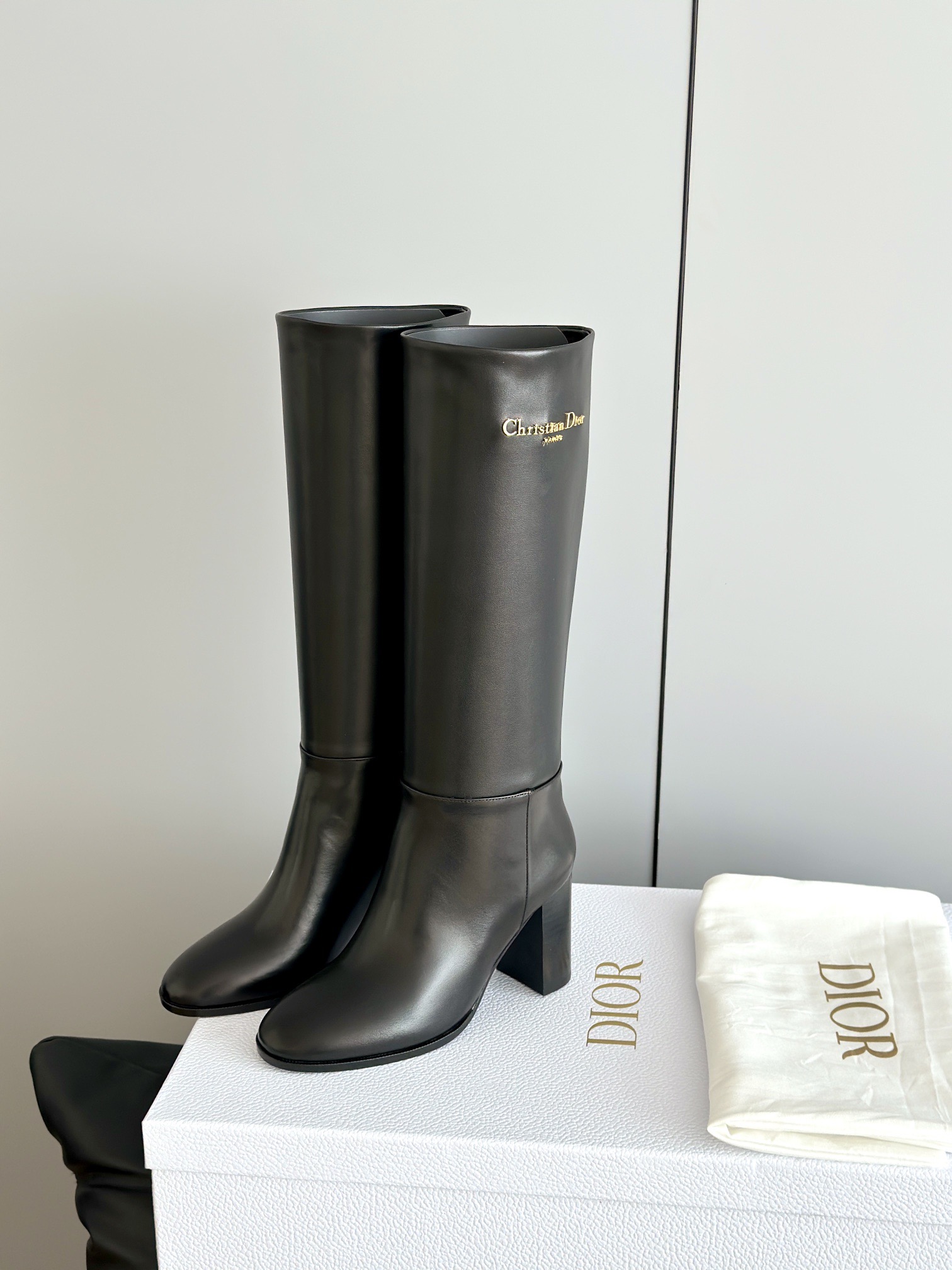 DIOR 디올 클래식 롱부츠 블랙 9