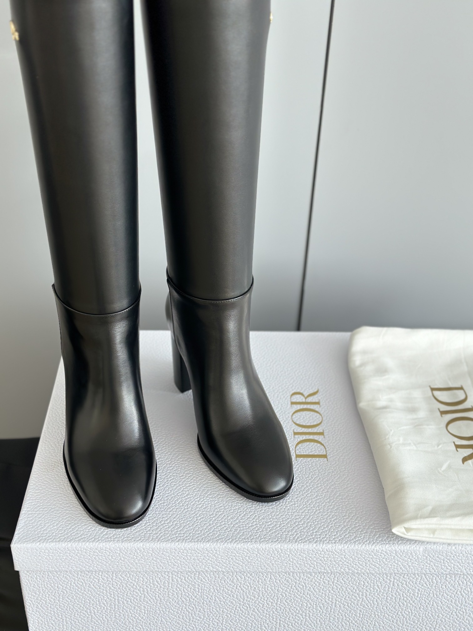 DIOR 디올 클래식 롱부츠 블랙 10