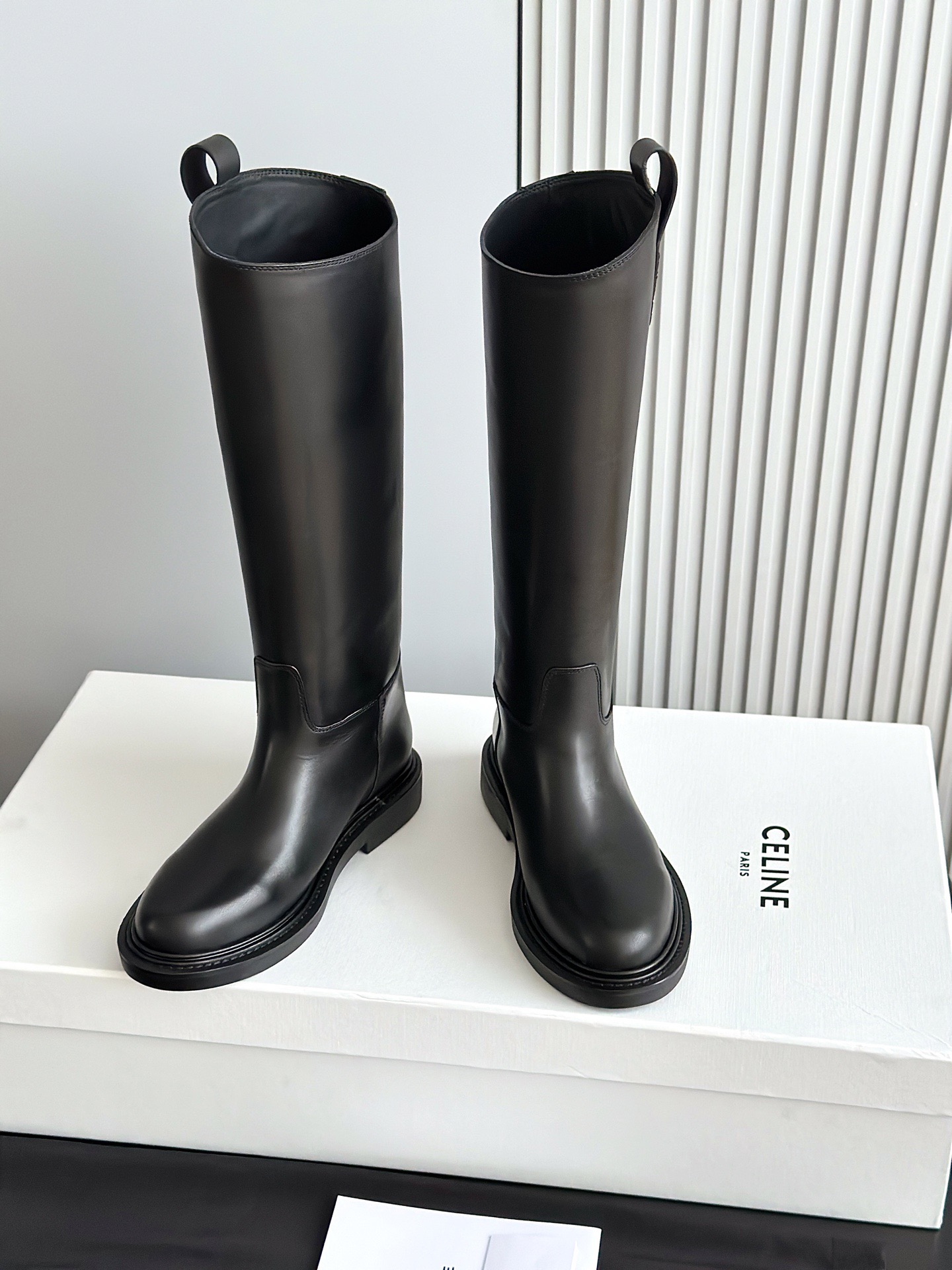 CELINE 셀린 라이딩 부츠 브라운 3