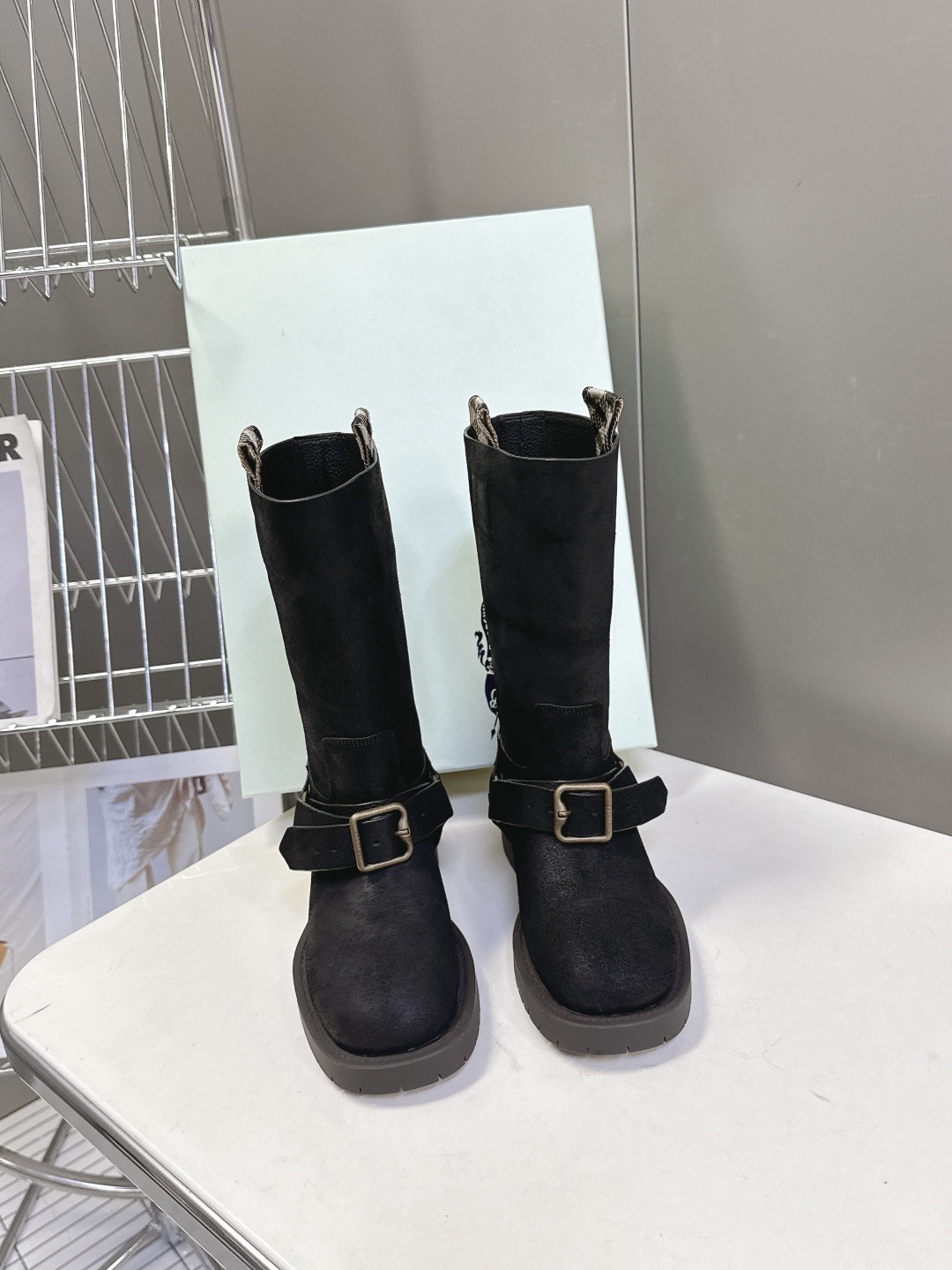 BURBERRY 버버리 롱부츠 블랙 3