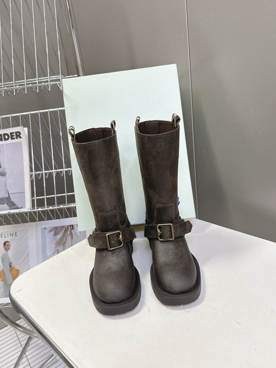 BURBERRY 버버리 롱부츠 블랙 1