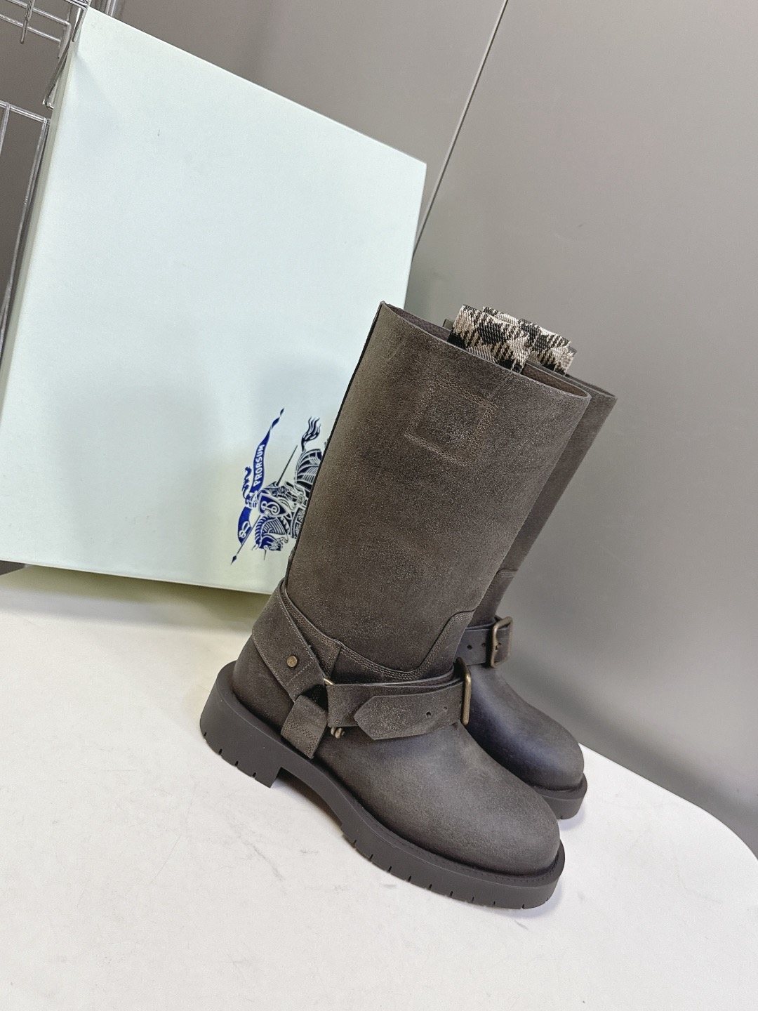 BURBERRY 버버리 롱부츠 블랙 2