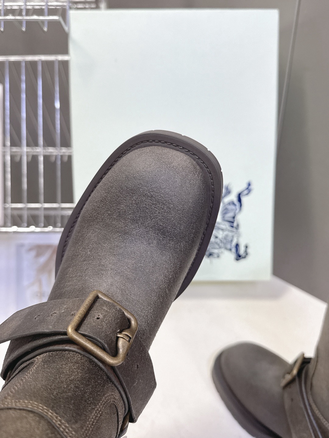 BURBERRY 버버리 롱부츠 블랙 7