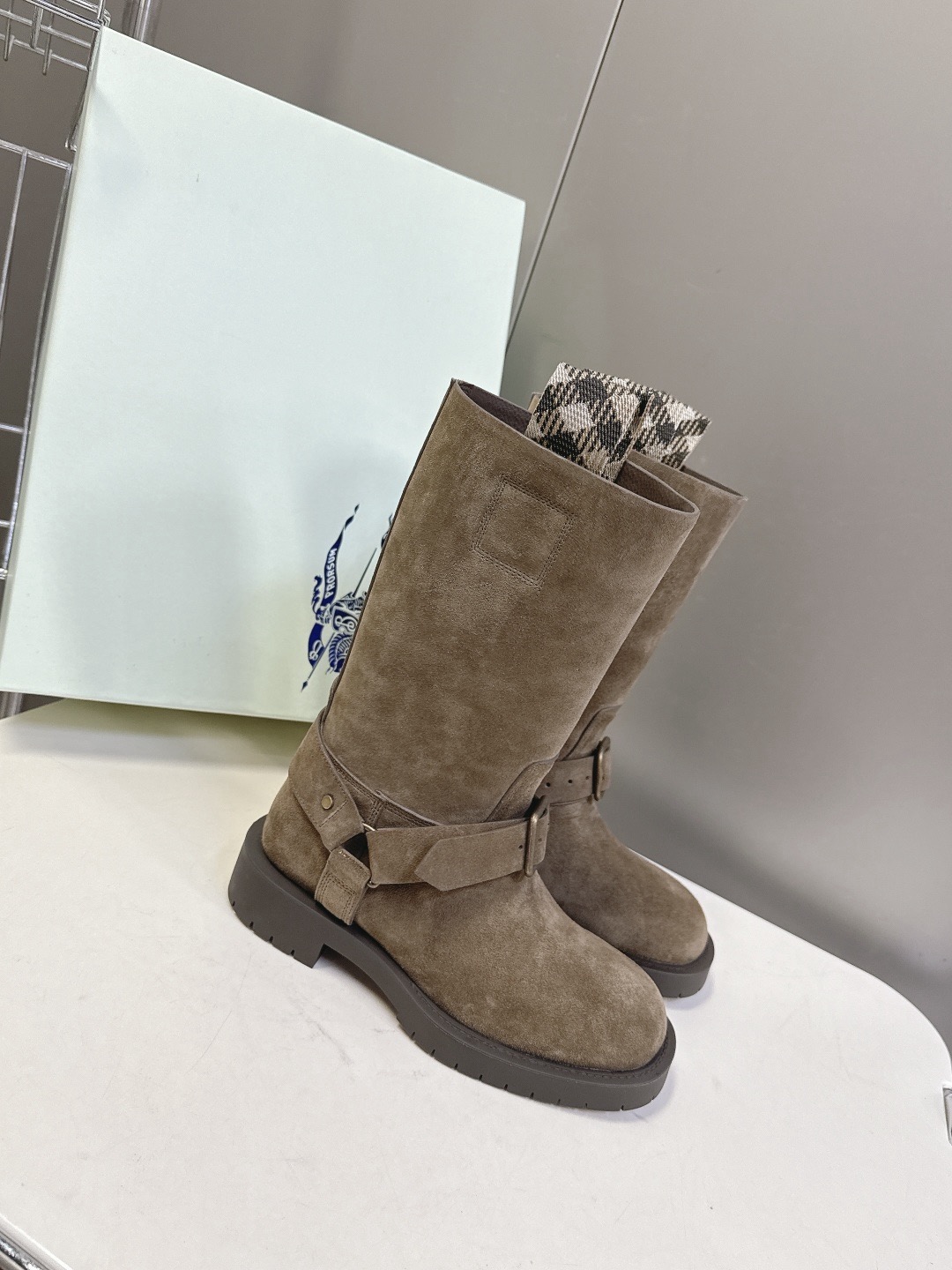 BURBERRY 버버리 롱부츠 블랙 2