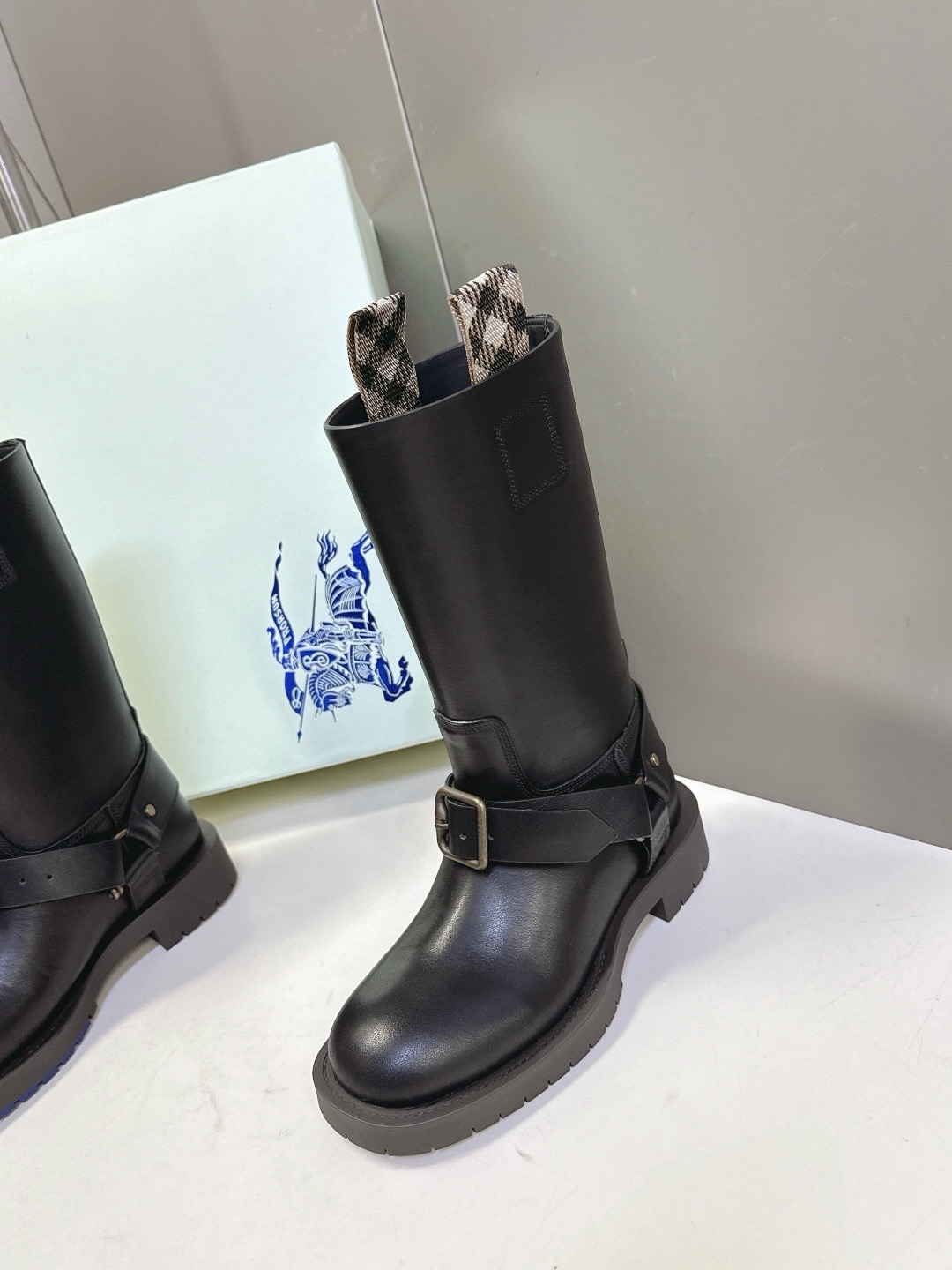 BURBERRY 버버리 롱부츠 블랙 5