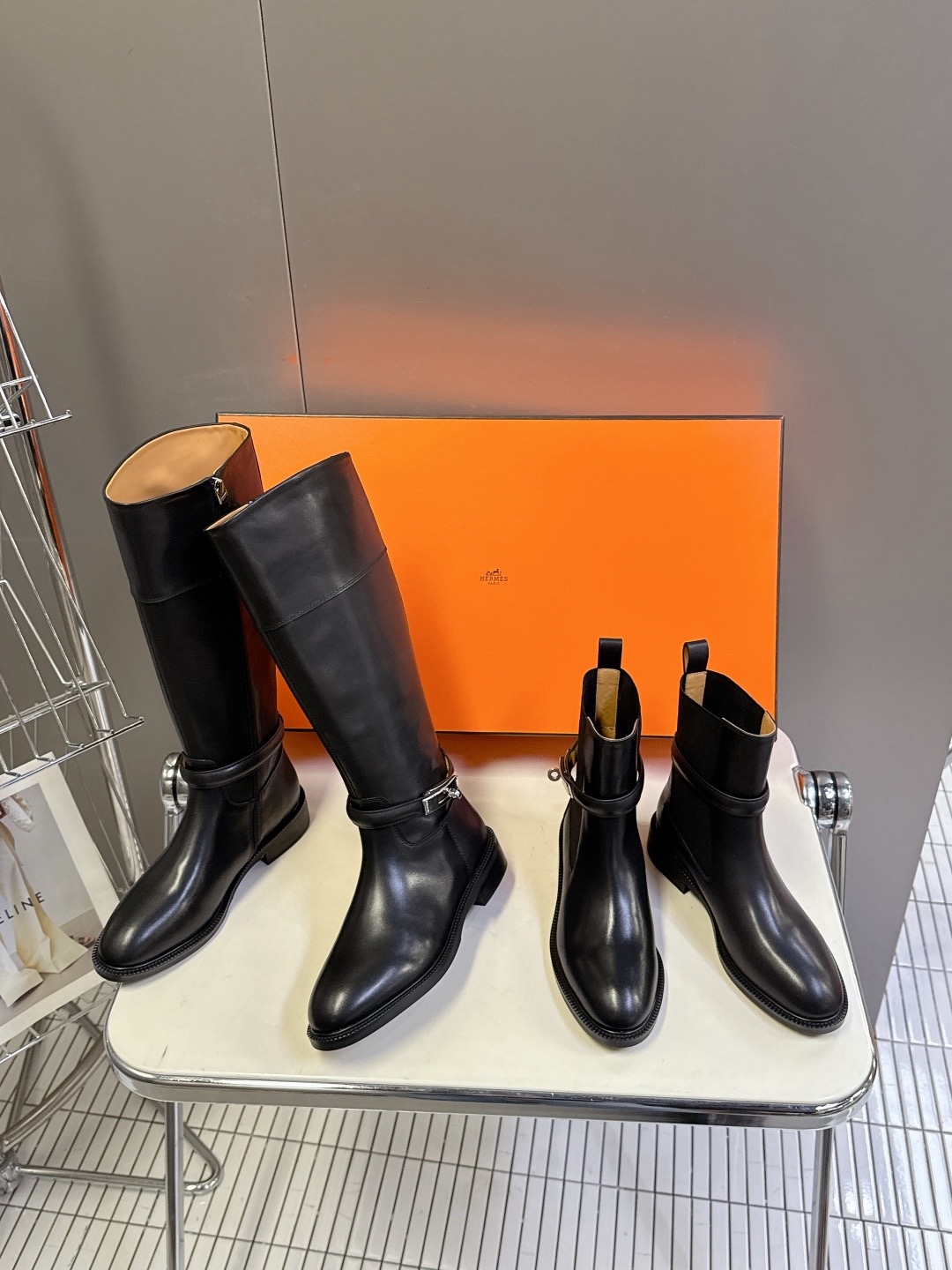 HERMES 에르메스 롱 부츠 블랙 1