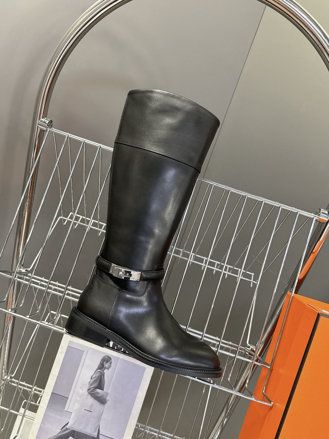 HERMES 에르메스 롱 부츠 블랙 8