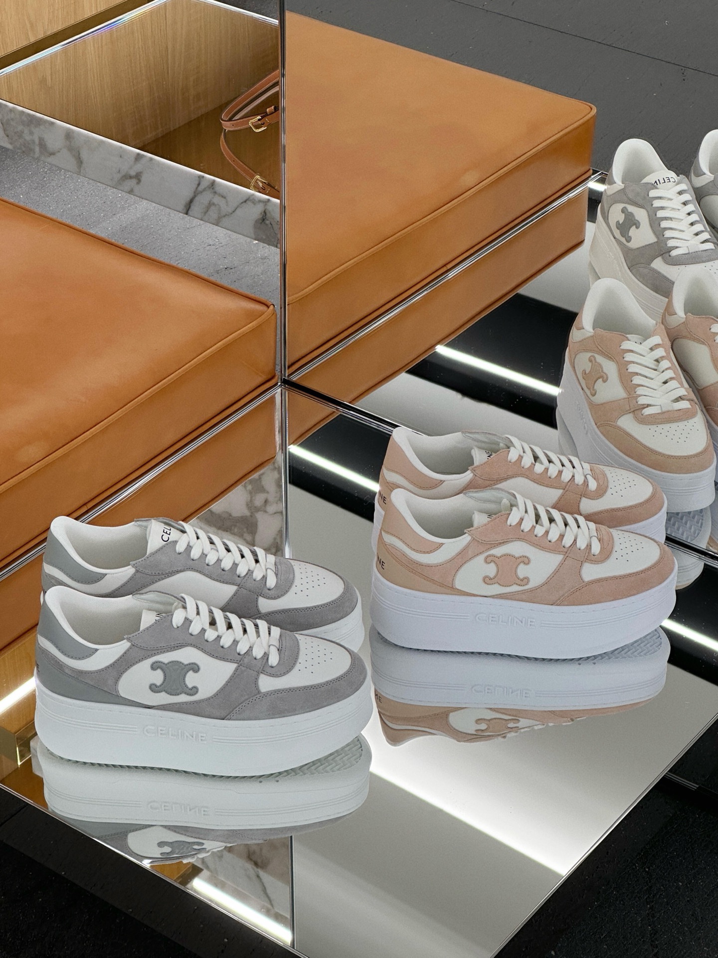 CELINE 셀린느 키높이 스니커즈 화이트 1