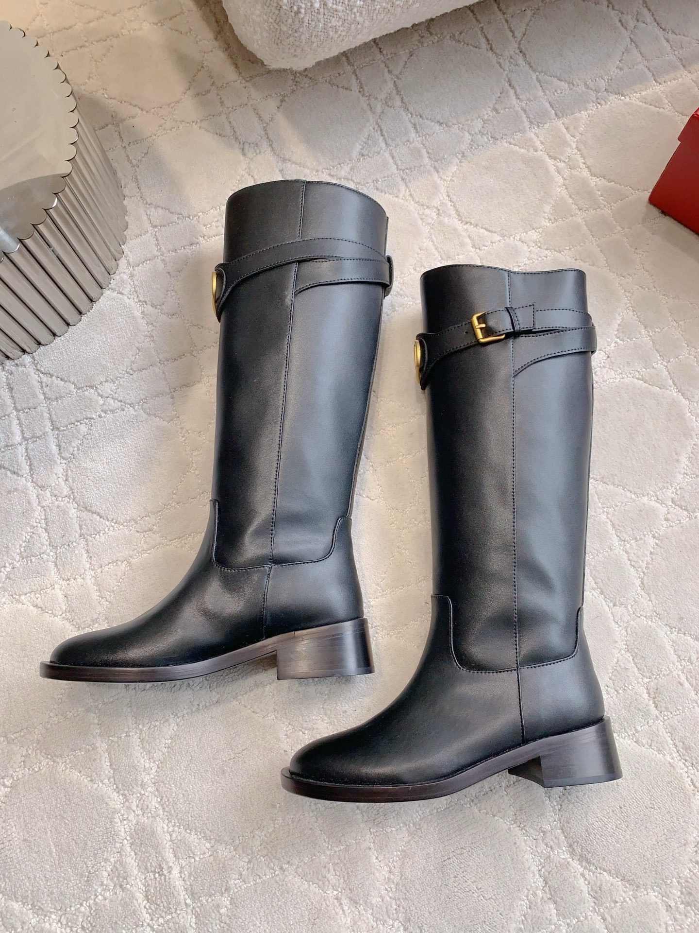 VALENTINO 발렌티노 V 로고 부츠 블랙 7