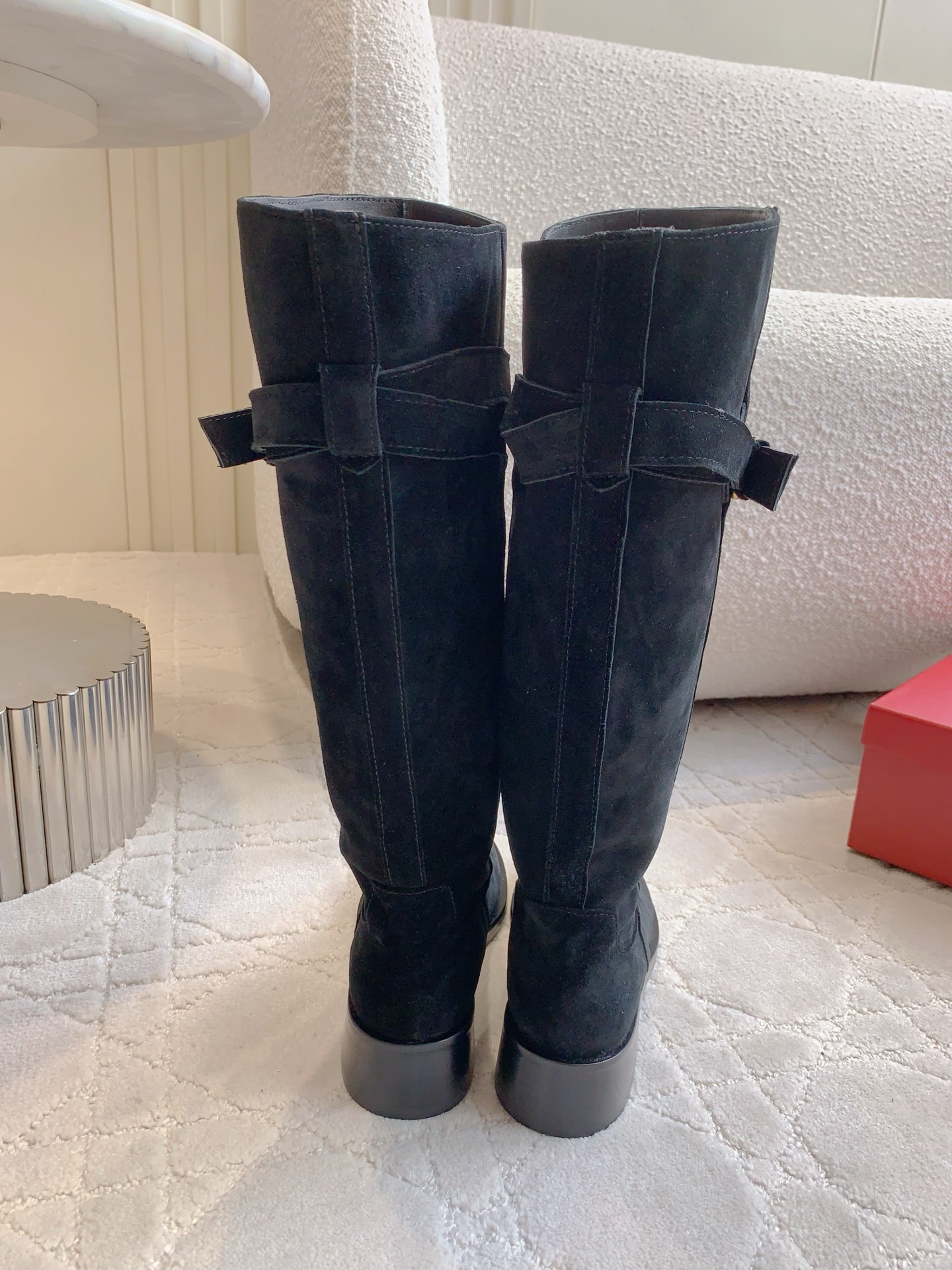 VALENTINO 발렌티노 V 로고 부츠 블랙 3