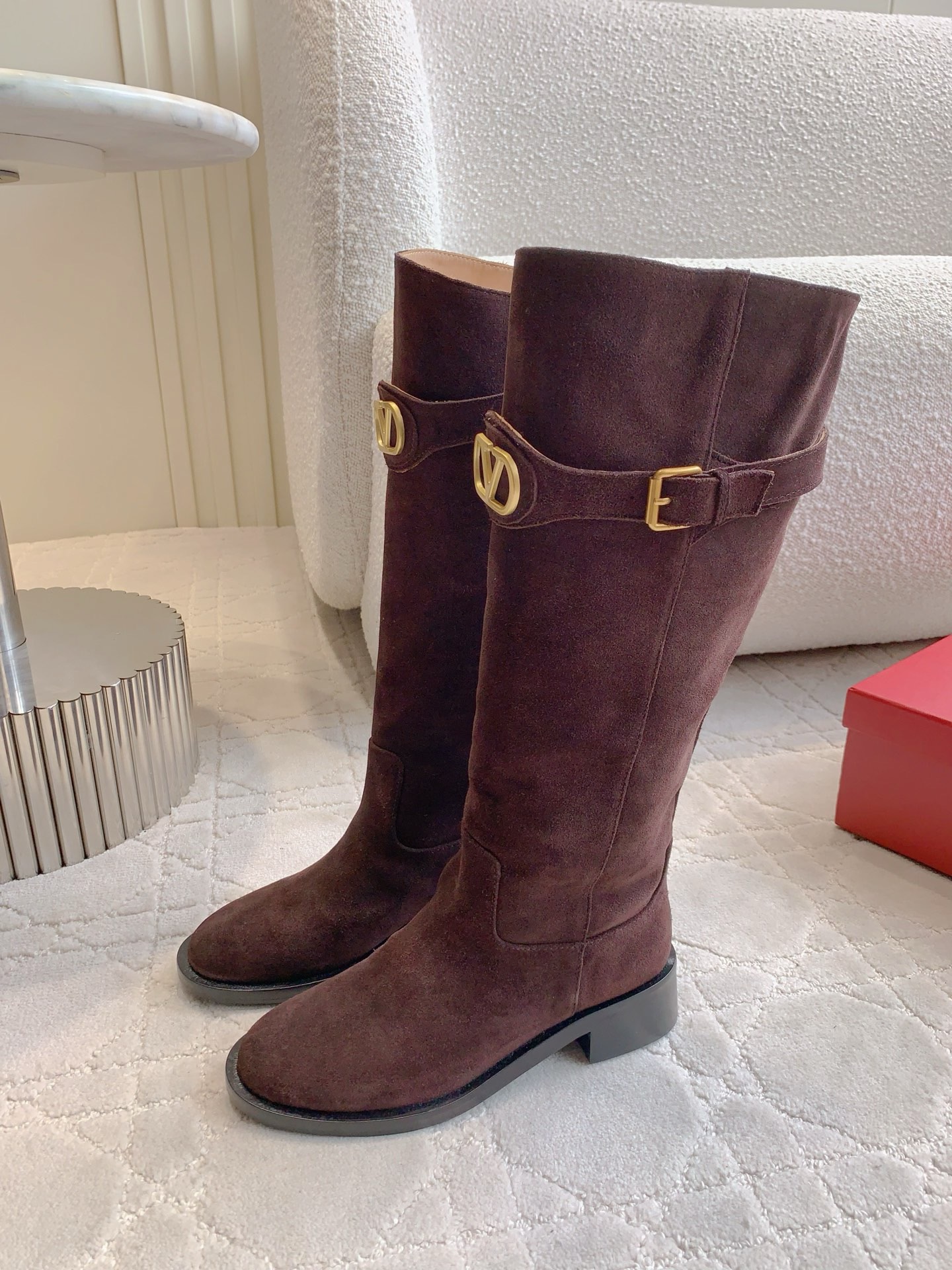 VALENTINO 발렌티노 V 로고 부츠 블랙 2