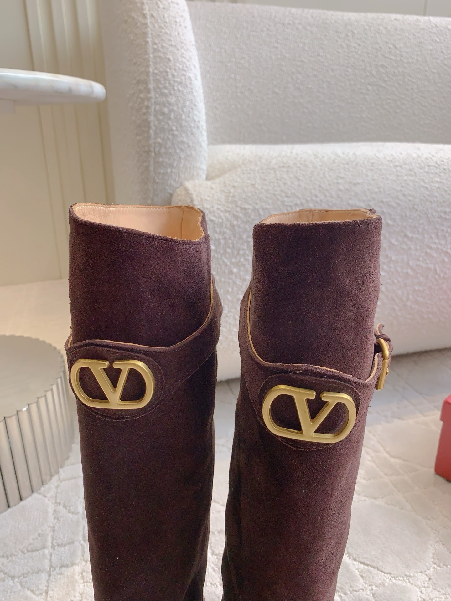 VALENTINO 발렌티노 V 로고 부츠 블랙 7