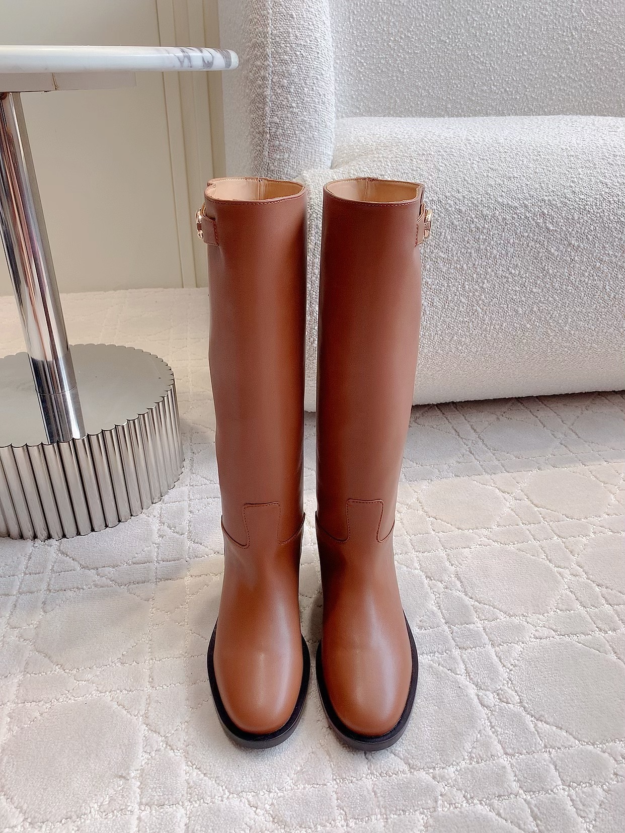 VALENTINO 발렌티노 승마 부츠 브라운 4