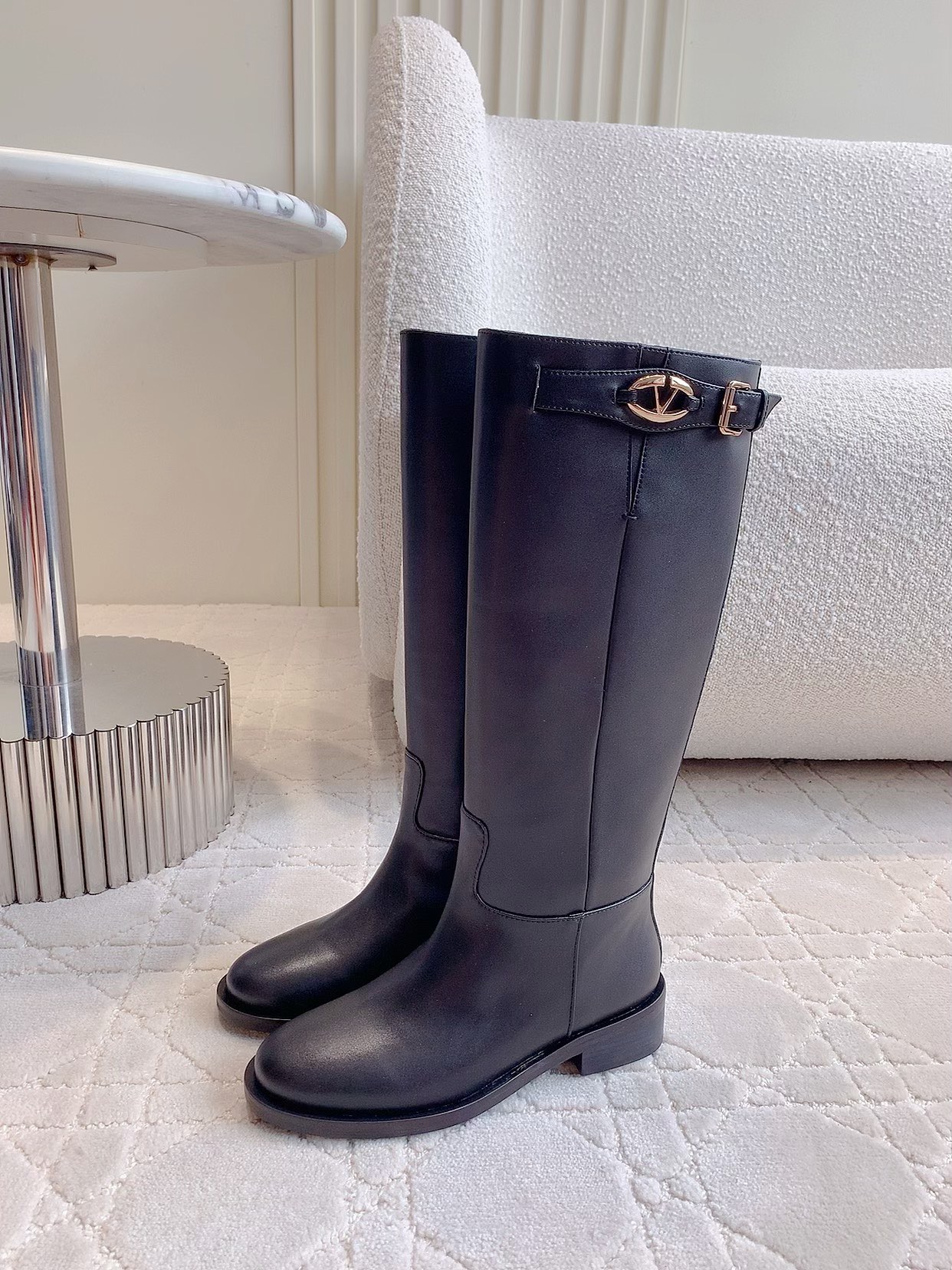 VALENTINO 발렌티노 승마 부츠 브라운 5