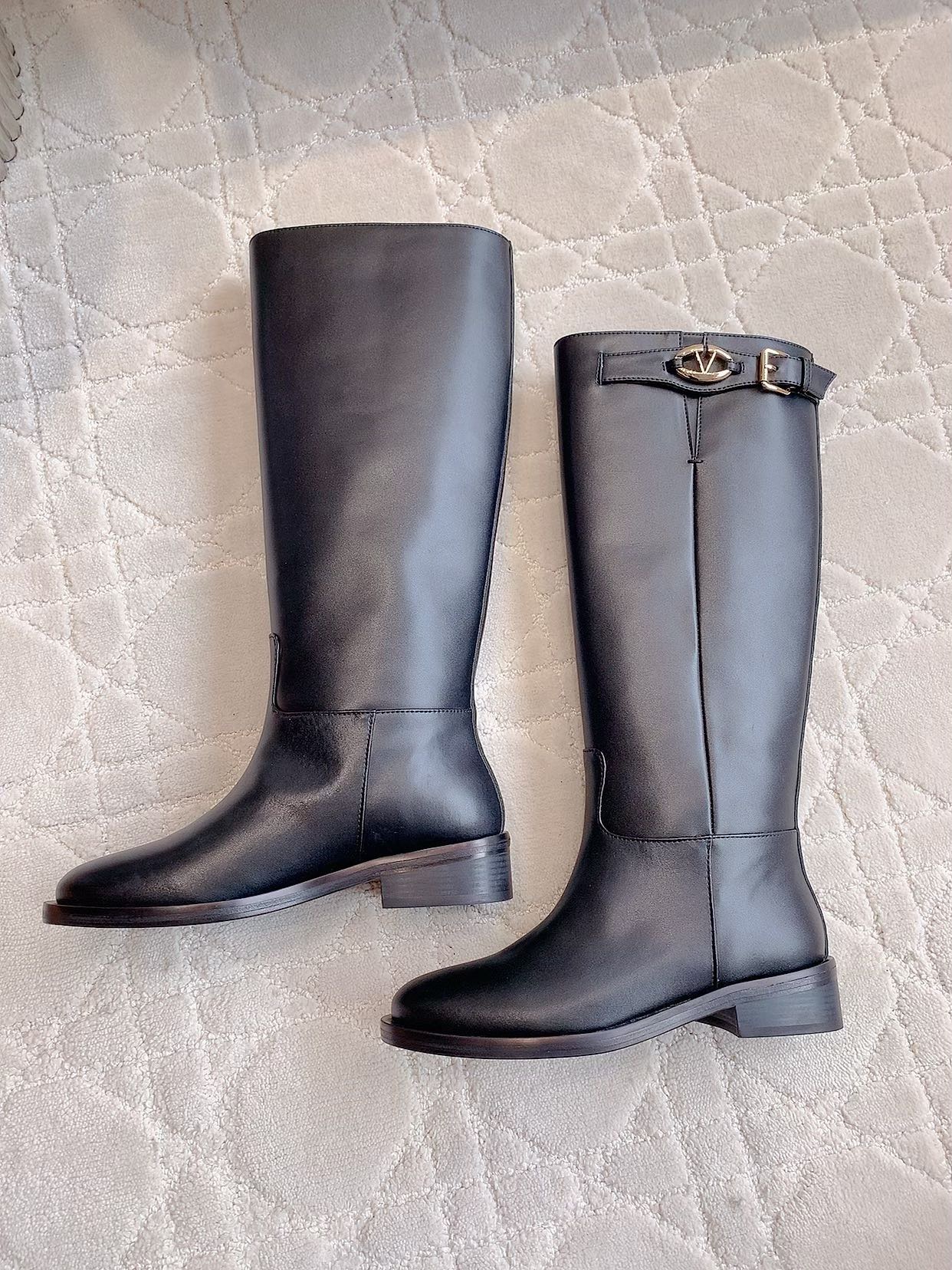 VALENTINO 발렌티노 승마 부츠 브라운 7