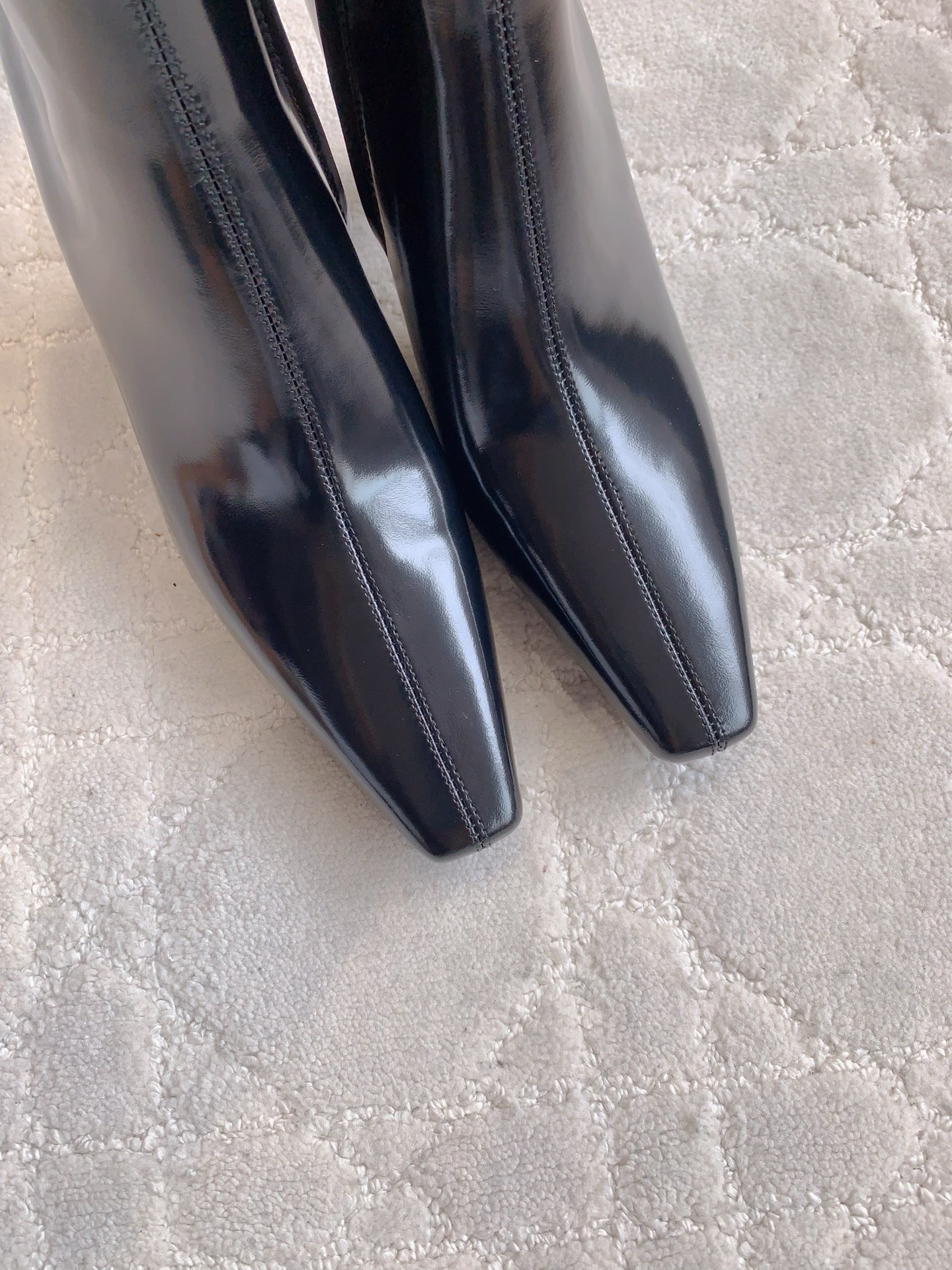 YSL 생로랑 하이힐 롱부츠 레드 9