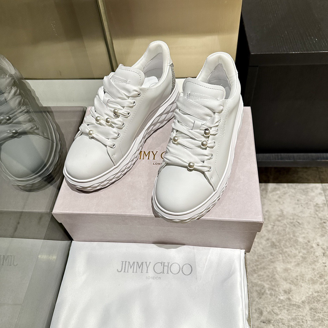 Jimmy Choo 지미추 진주 스니커즈 화이트 4
