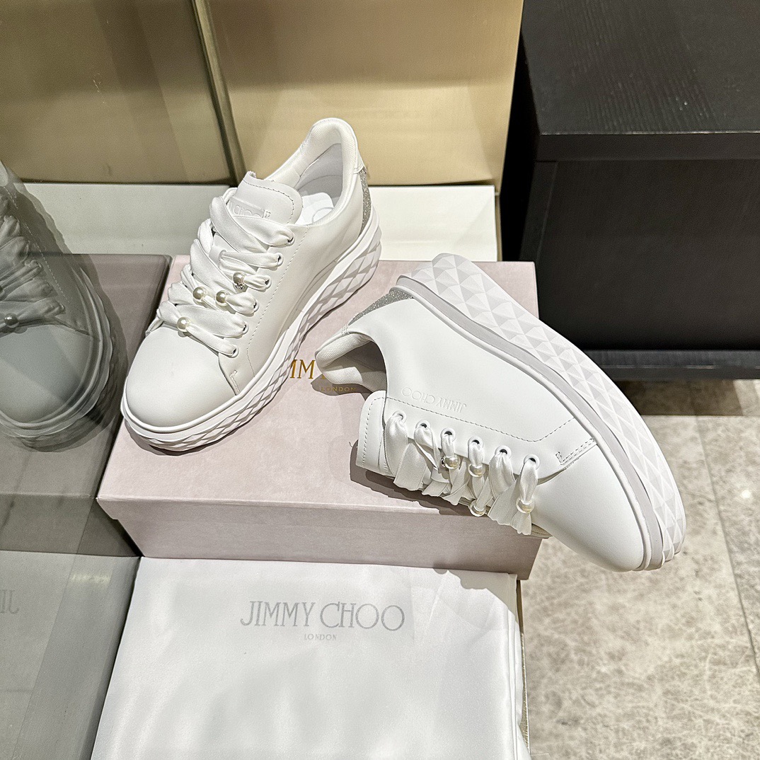 Jimmy Choo 지미추 진주 스니커즈 화이트 5