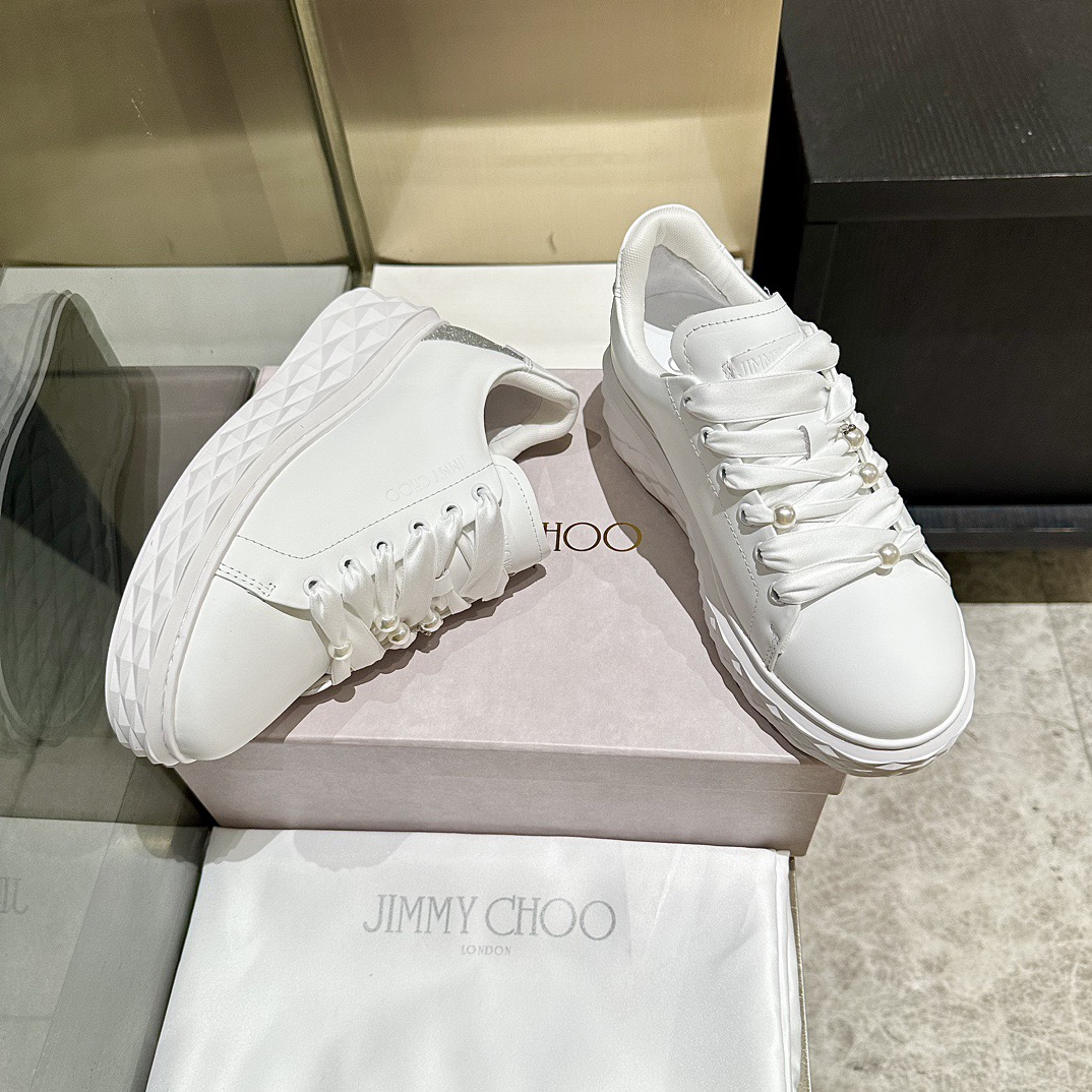 Jimmy Choo 지미추 진주 스니커즈 화이트 8