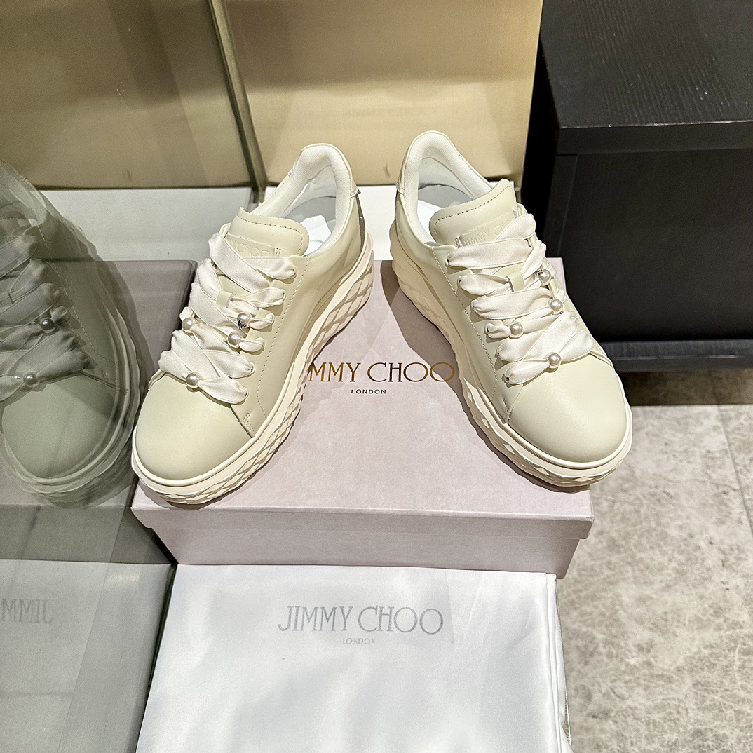 Jimmy Choo 지미추 진주 스니커즈 화이트 2