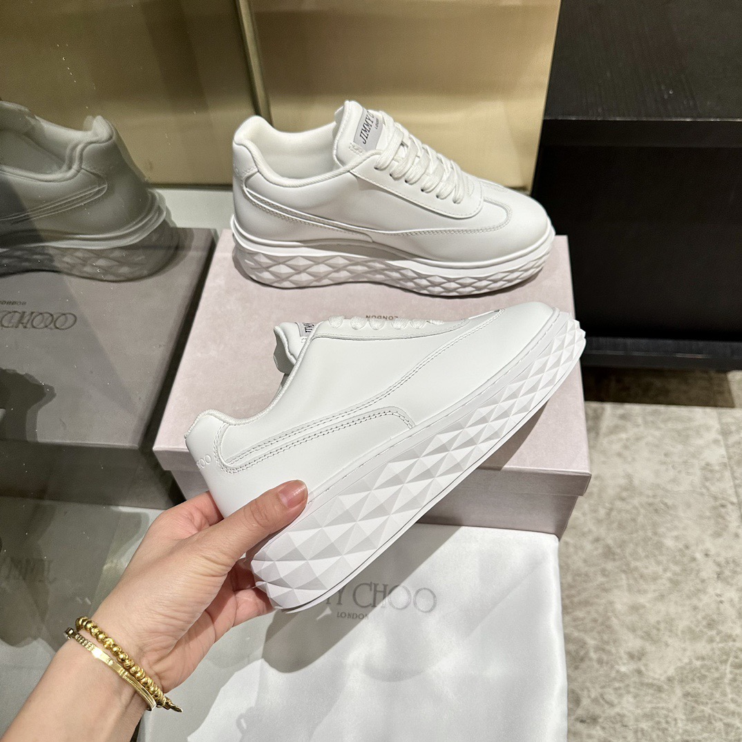 JIMMY CHOO 지미추 화이트 스니커즈 2