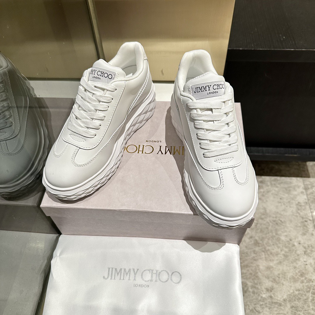 JIMMY CHOO 지미추 화이트 스니커즈 5