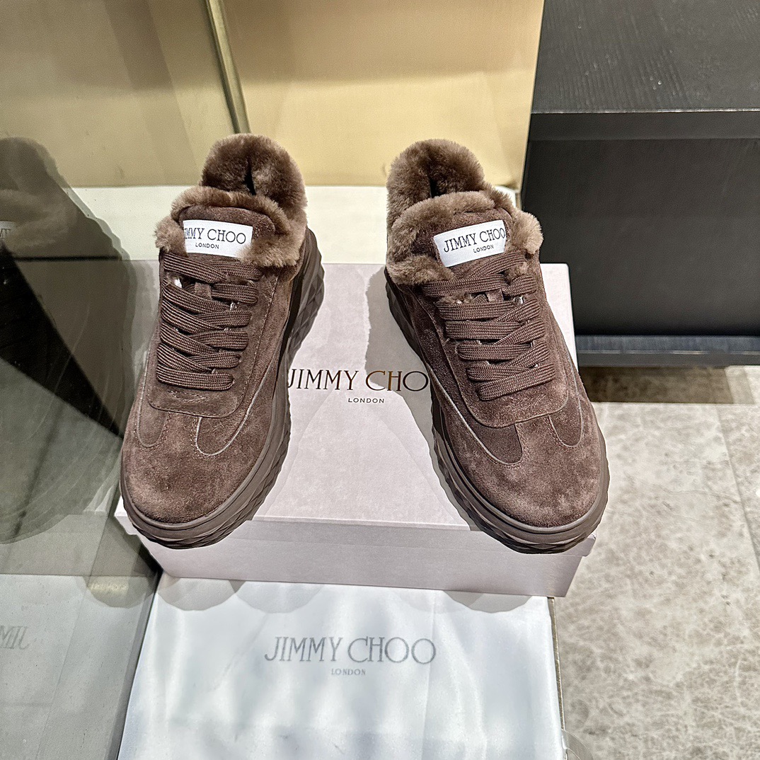 JIMMY CHOO 지미추 2025 가을/겨울 털 신발 3