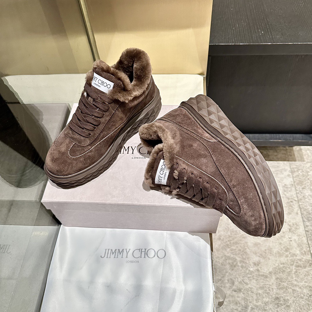 JIMMY CHOO 지미추 2025 가을/겨울 털 신발 6