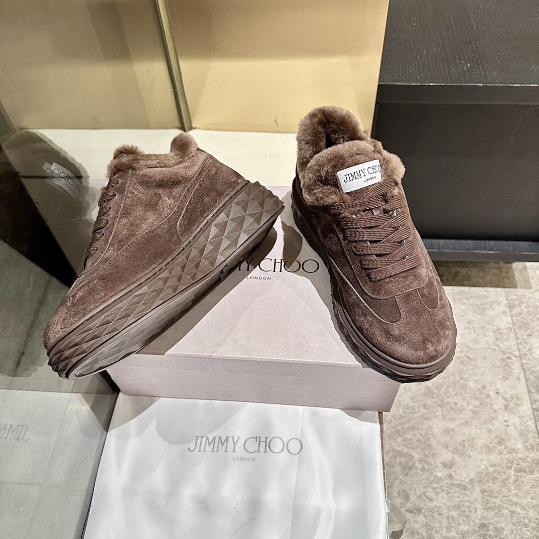 JIMMY CHOO 지미추 2025 가을/겨울 털 신발 7