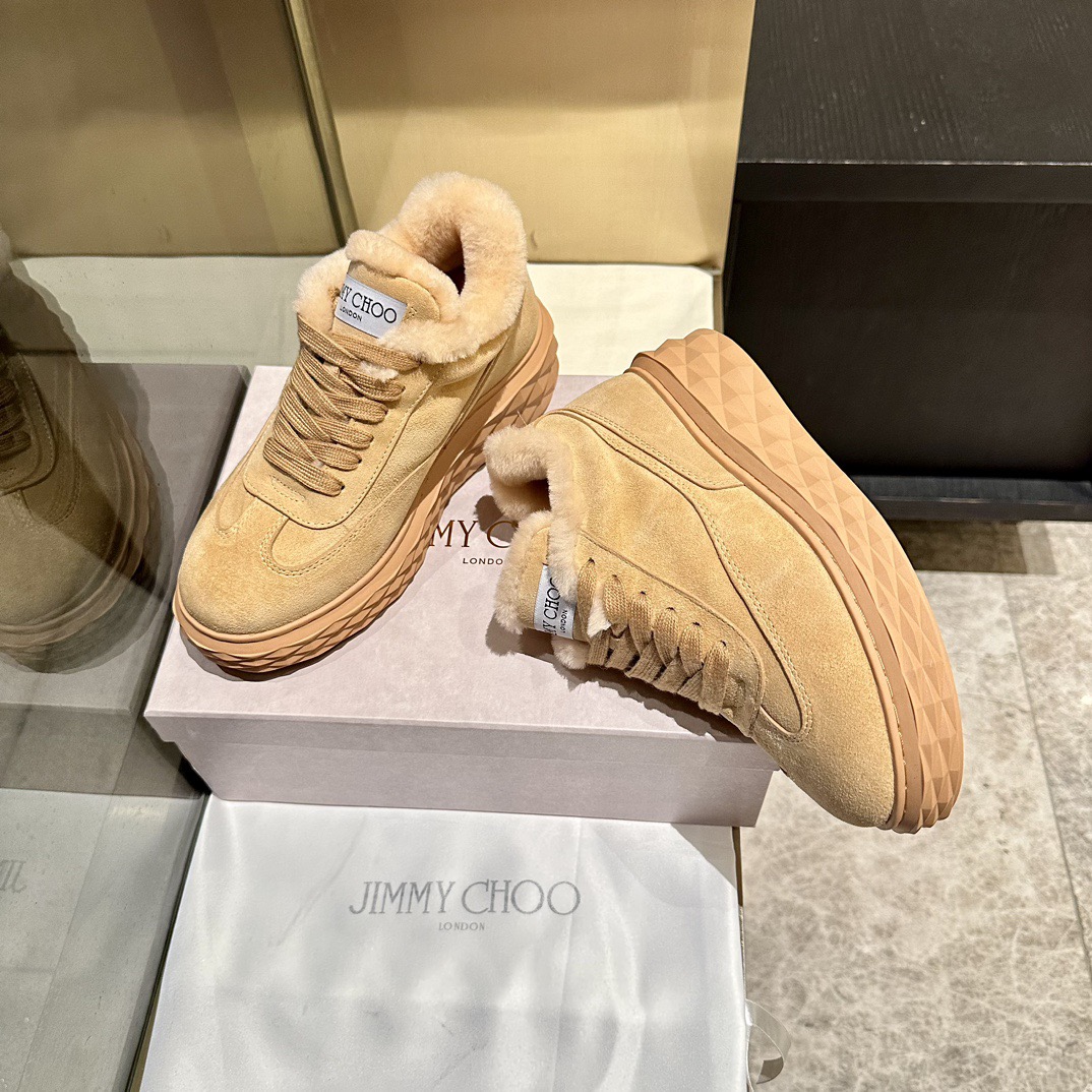 JIMMY CHOO 지미추 2025 가을/겨울 털 신발 7