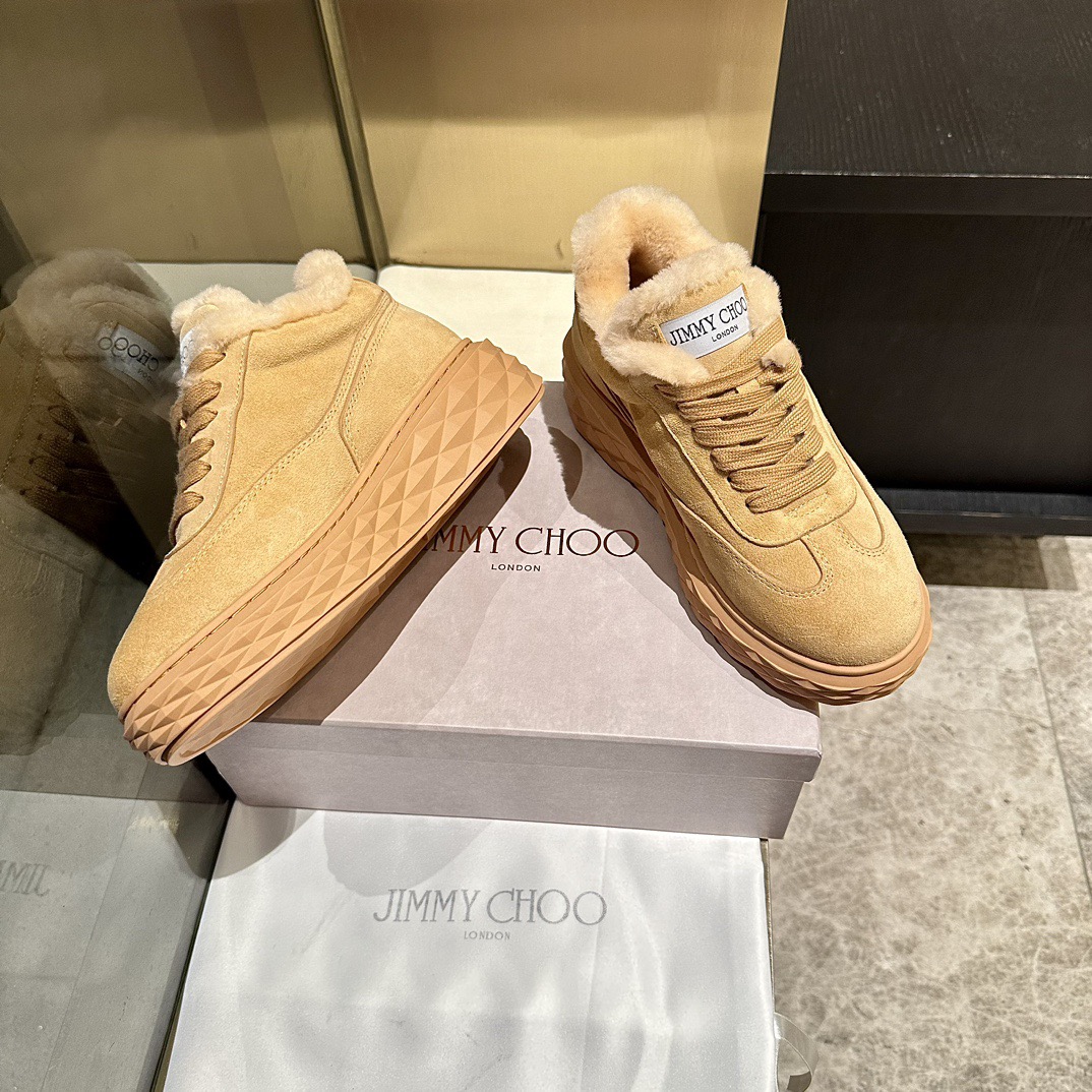 JIMMY CHOO 지미추 2025 가을/겨울 털 신발 8