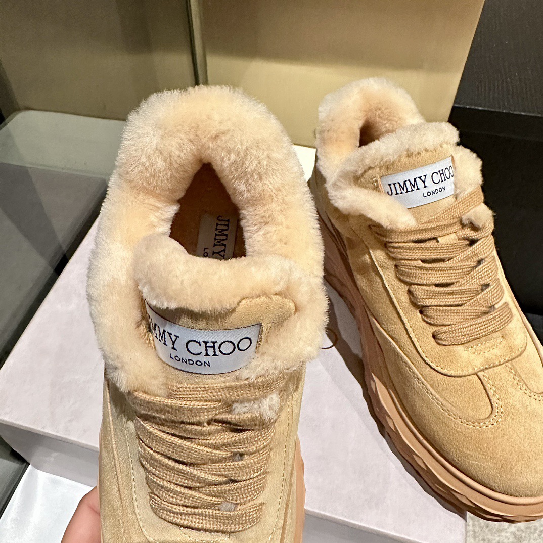 JIMMY CHOO 지미추 2025 가을/겨울 털 신발 9