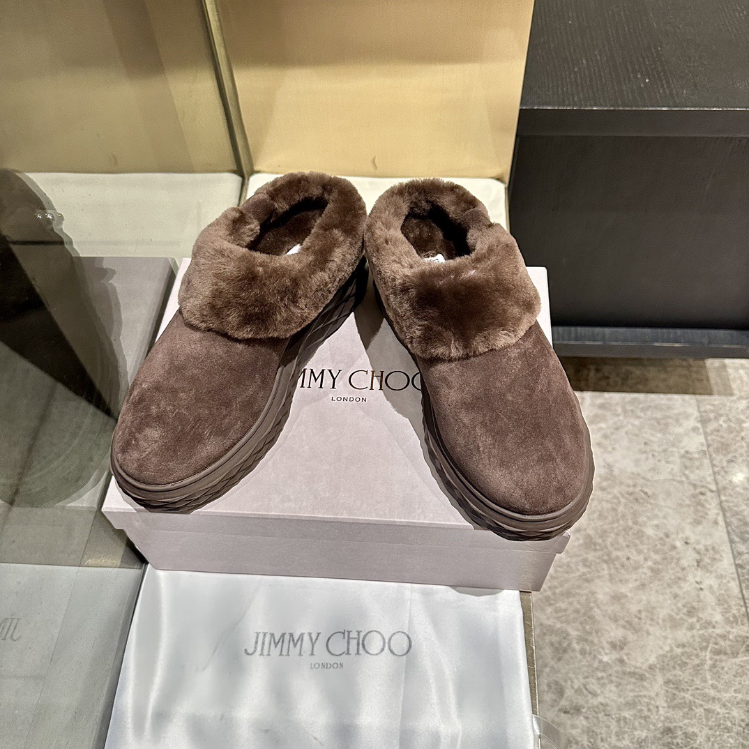 JIMMY CHOO 지미추 2025 가을/겨울 털 신발 3